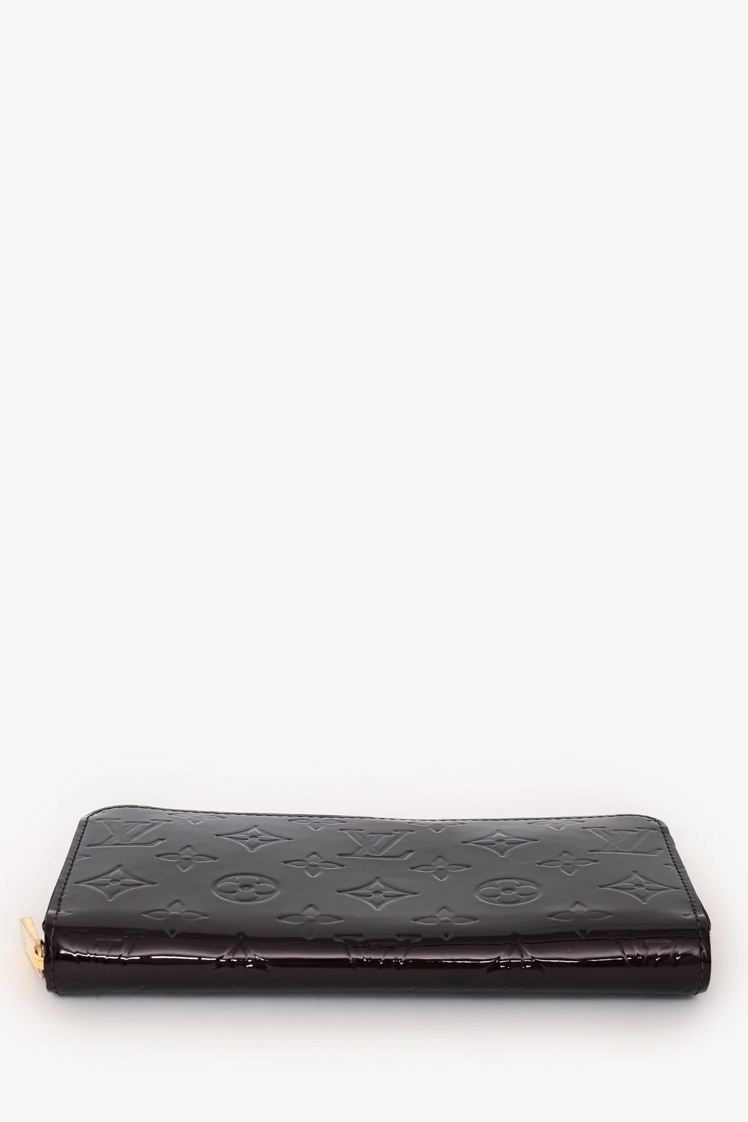 Louis Vuitton Burgundy Monogram Vernis Zippy Wallet - Image 5