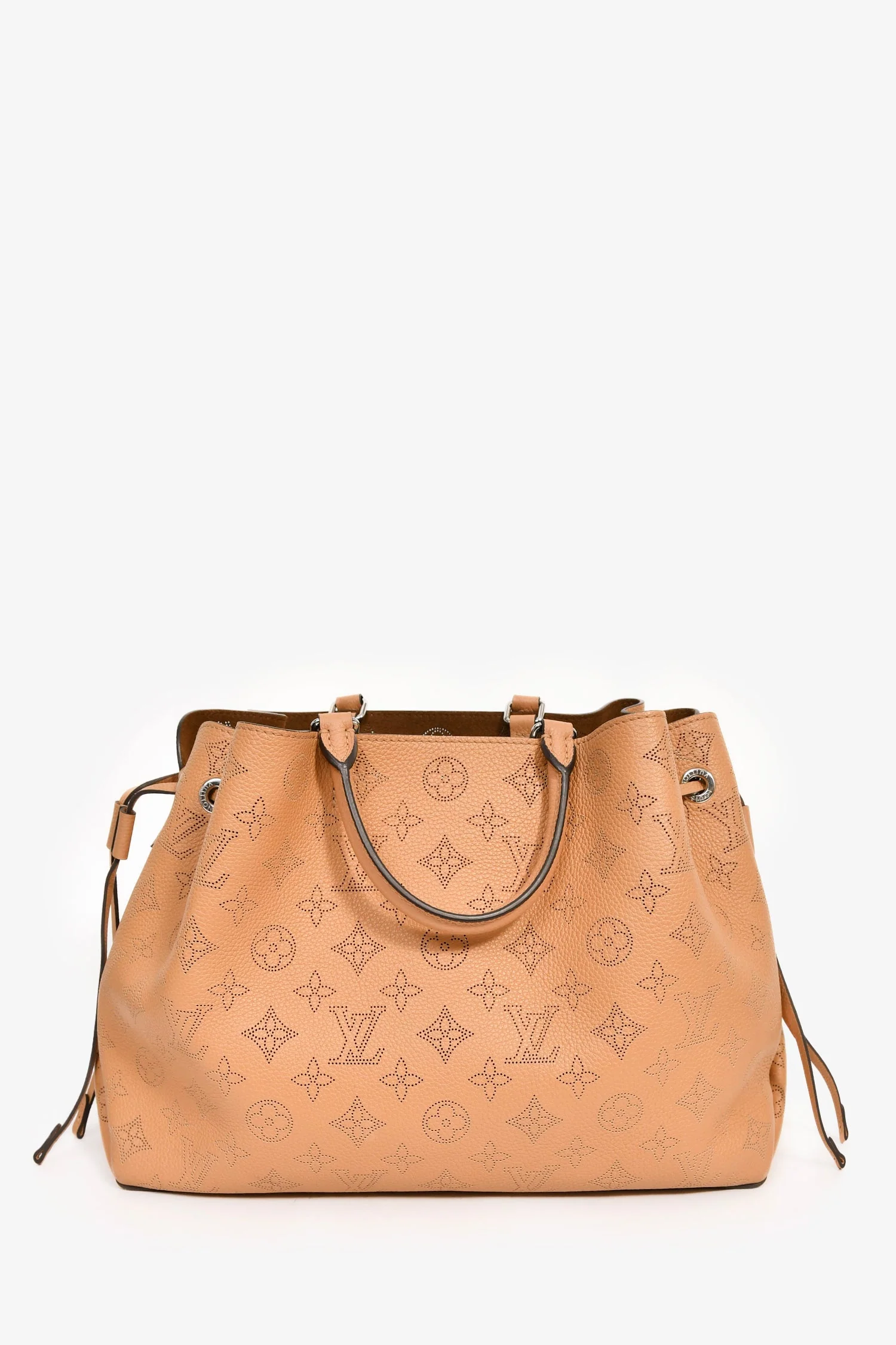 Louis Vuitton Camel Mahina Leather 'Bella' 3-Way Tote - Image 2