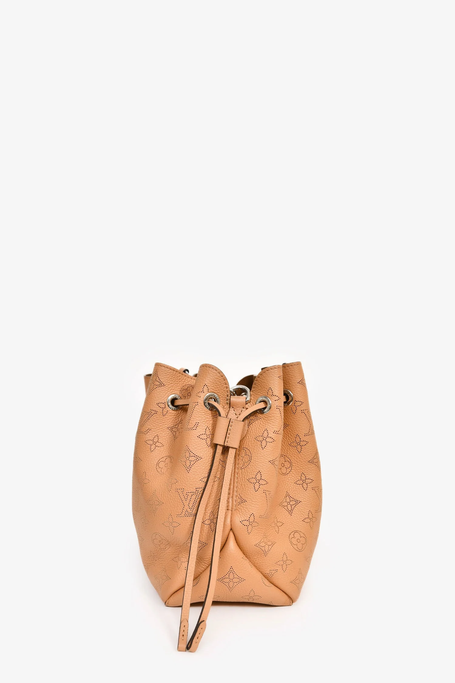 Louis Vuitton Camel Mahina Leather 'Bella' 3-Way Tote - Image 3