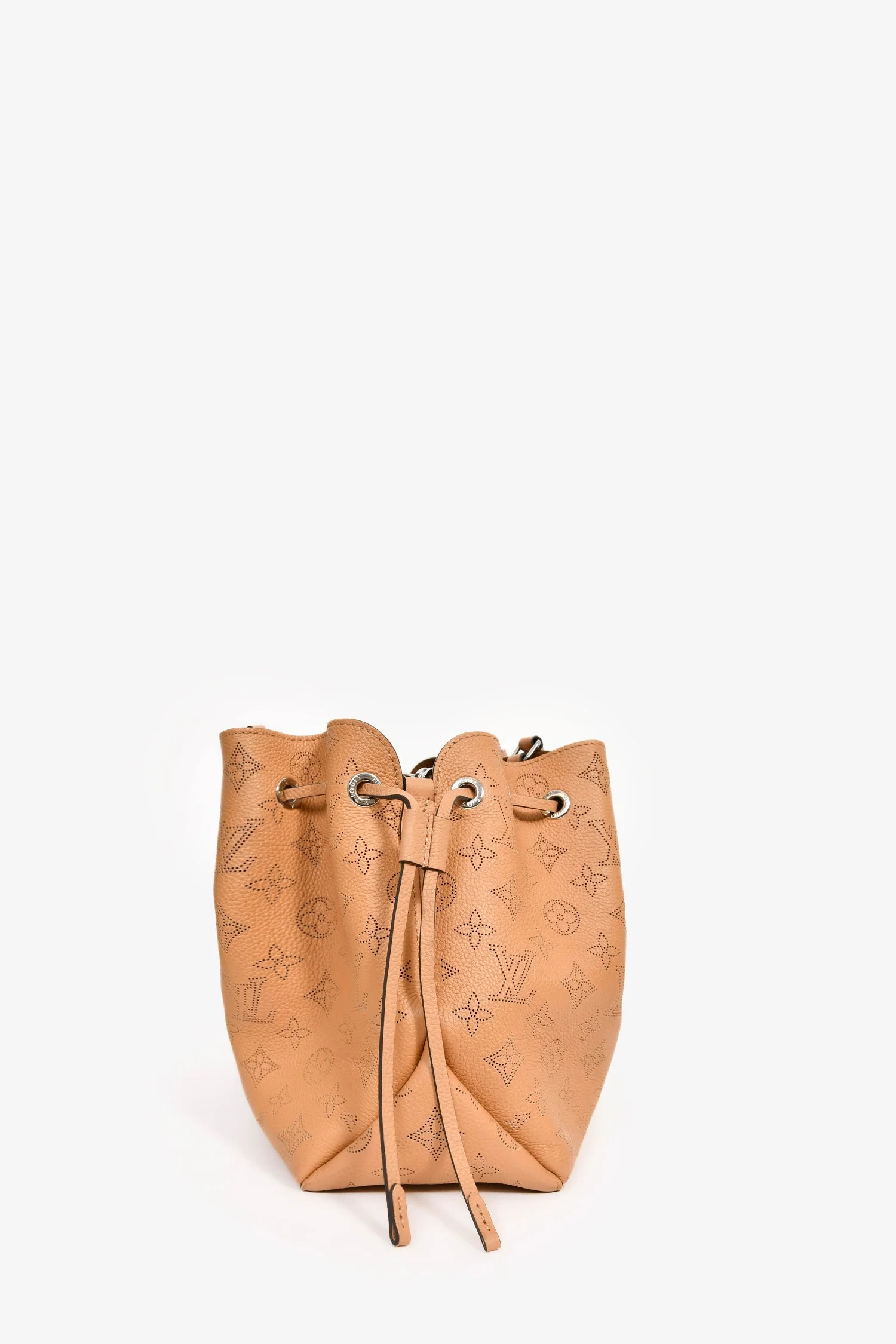 Louis Vuitton Camel Mahina Leather 'Bella' 3-Way Tote - Image 4