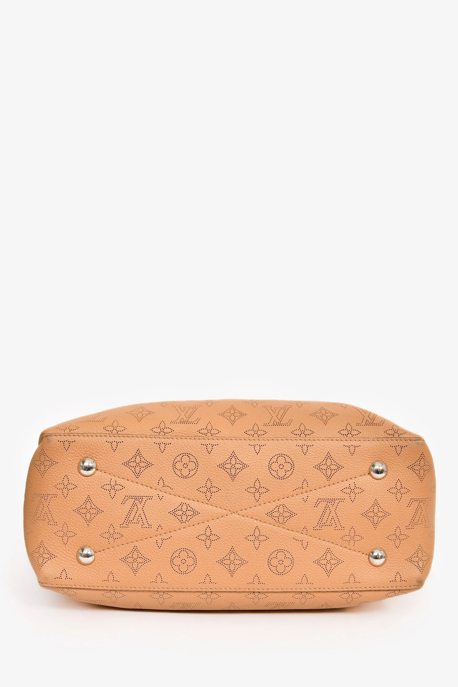 Louis Vuitton Camel Mahina Leather 'Bella' 3-Way Tote - Image 5