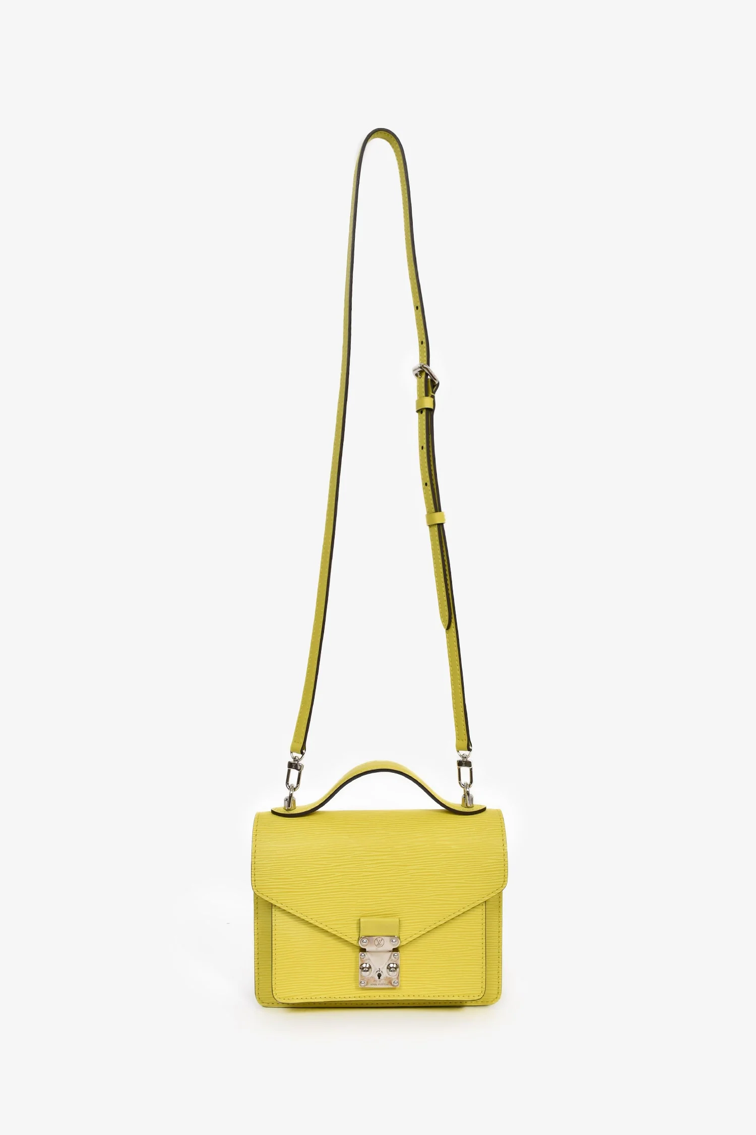 Louis Vuitton Citron Epi Leather 'Monceau' BB Top Handle with Strap - Image 7