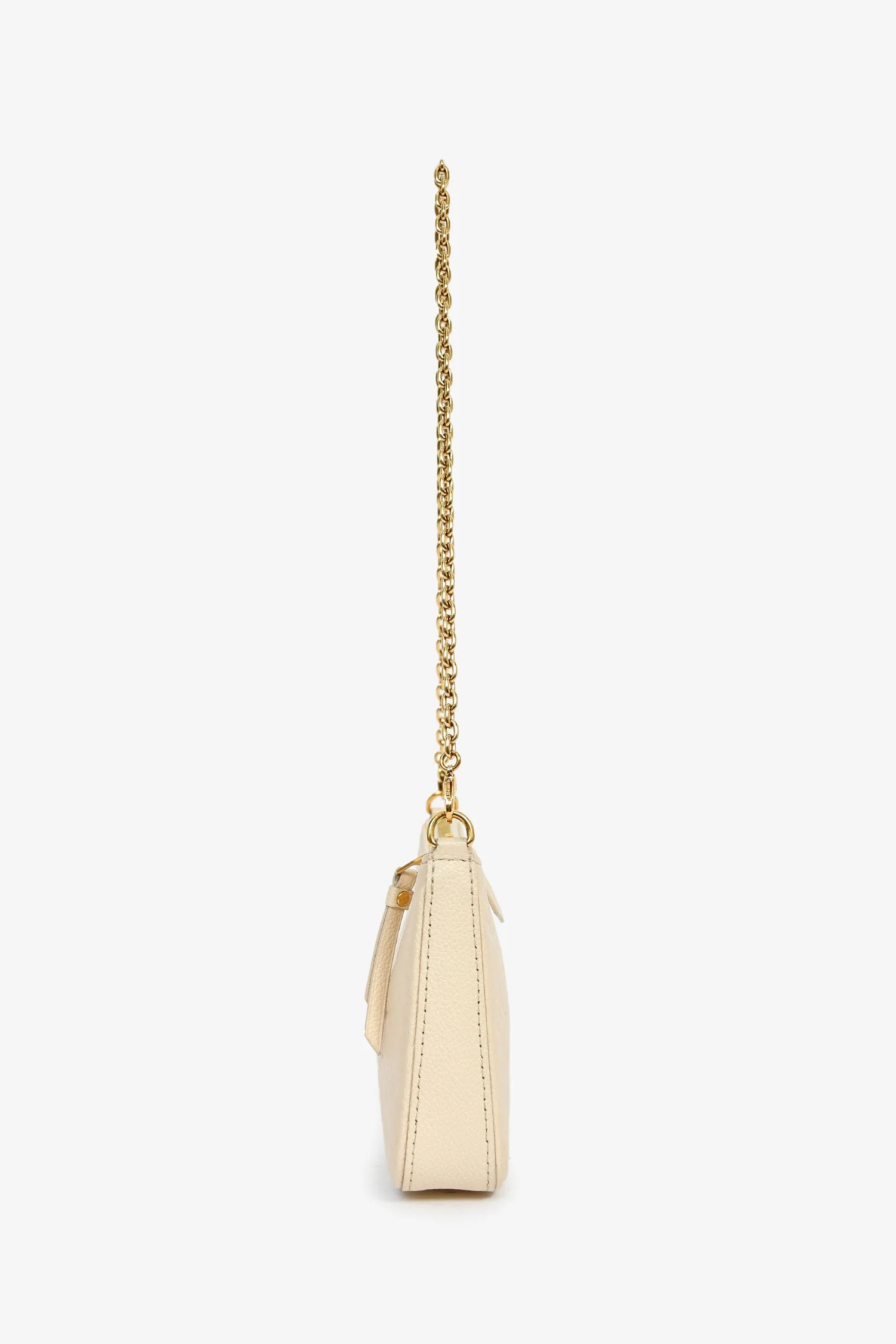 Louis Vuitton Cream Monogram Empreinte 'Easy Pouch' On Strap Bag - Image 3