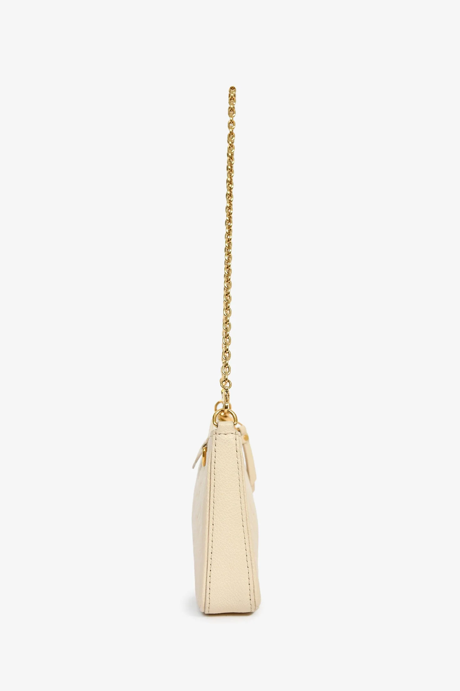 Louis Vuitton Cream Monogram Empreinte 'Easy Pouch' On Strap Bag - Image 4