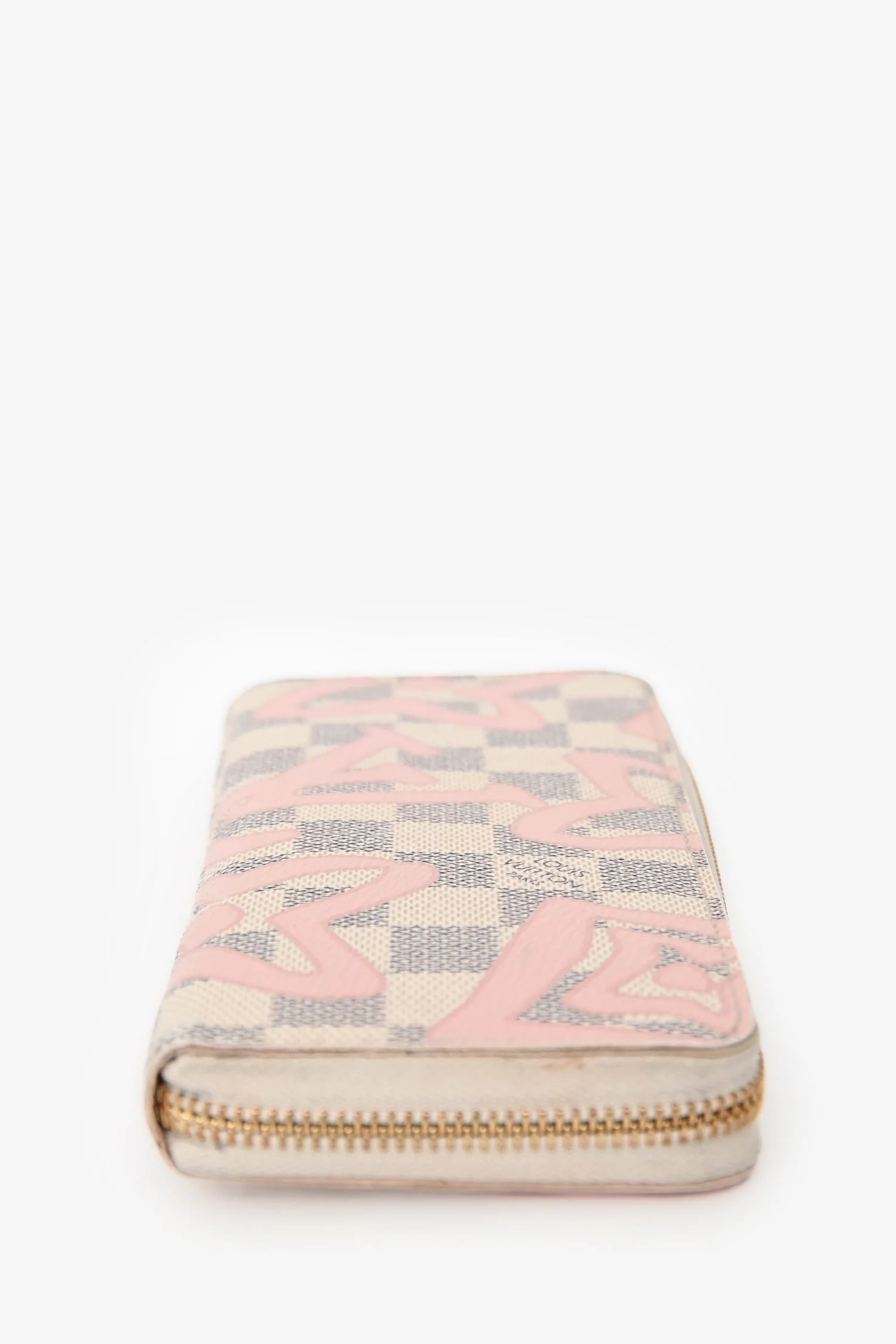 Louis Vuitton Damier Azur/Pink Zippy Logo Long Wallet - Image 3