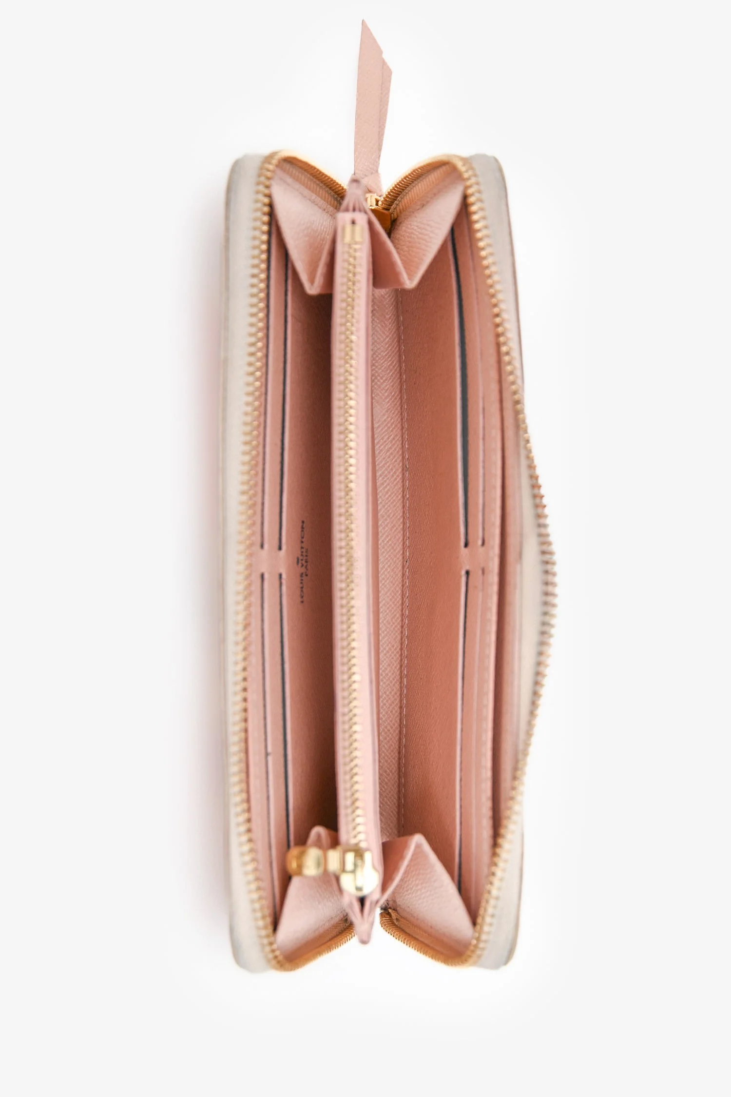 Louis Vuitton Damier Azur/Pink Zippy Logo Long Wallet - Image 6