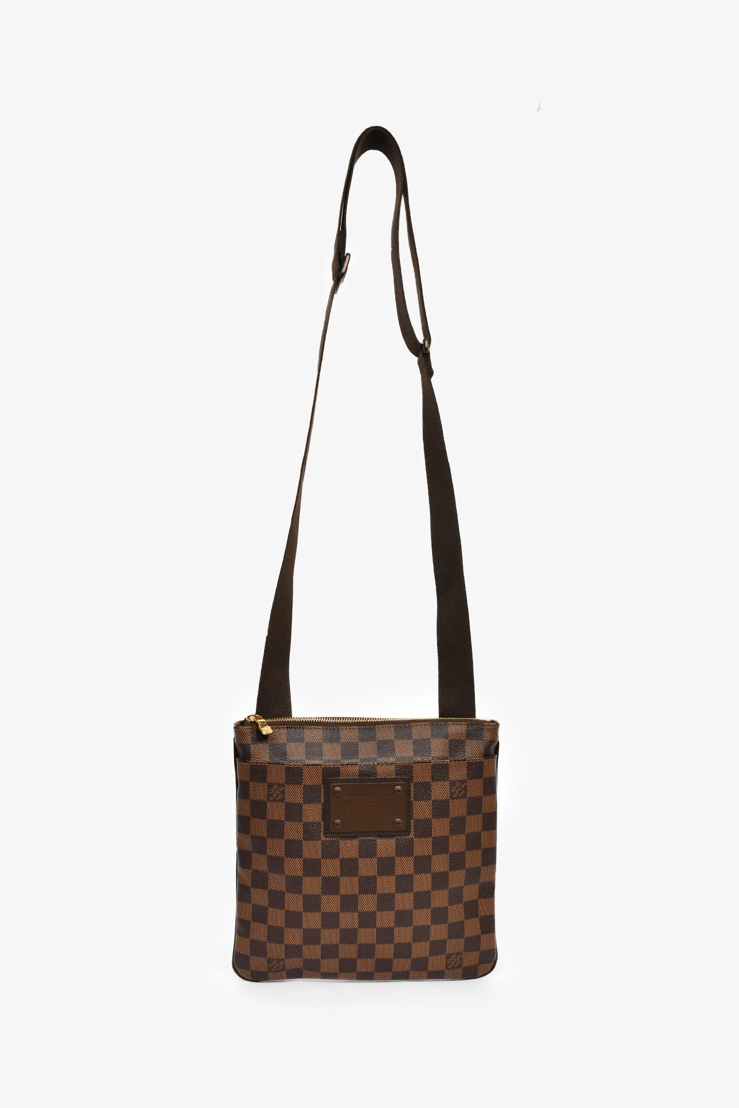 Louis Vuitton Damier Ebene Canvas Pochette 'Brooklyn' Crossbody - Image 7