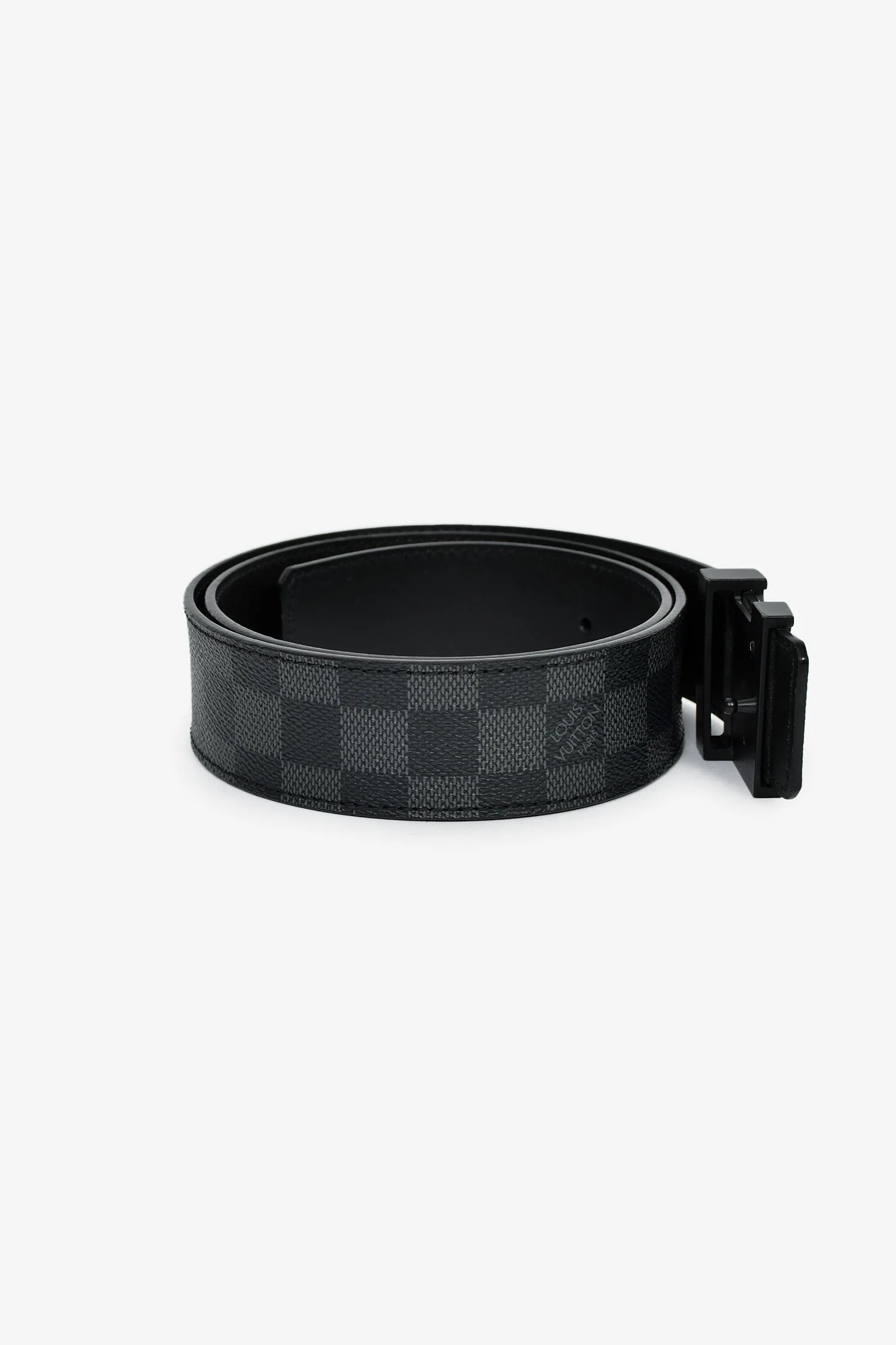 Louis Vuitton Damier Graphite LV Initiales Belt Size 85 - Image 2
