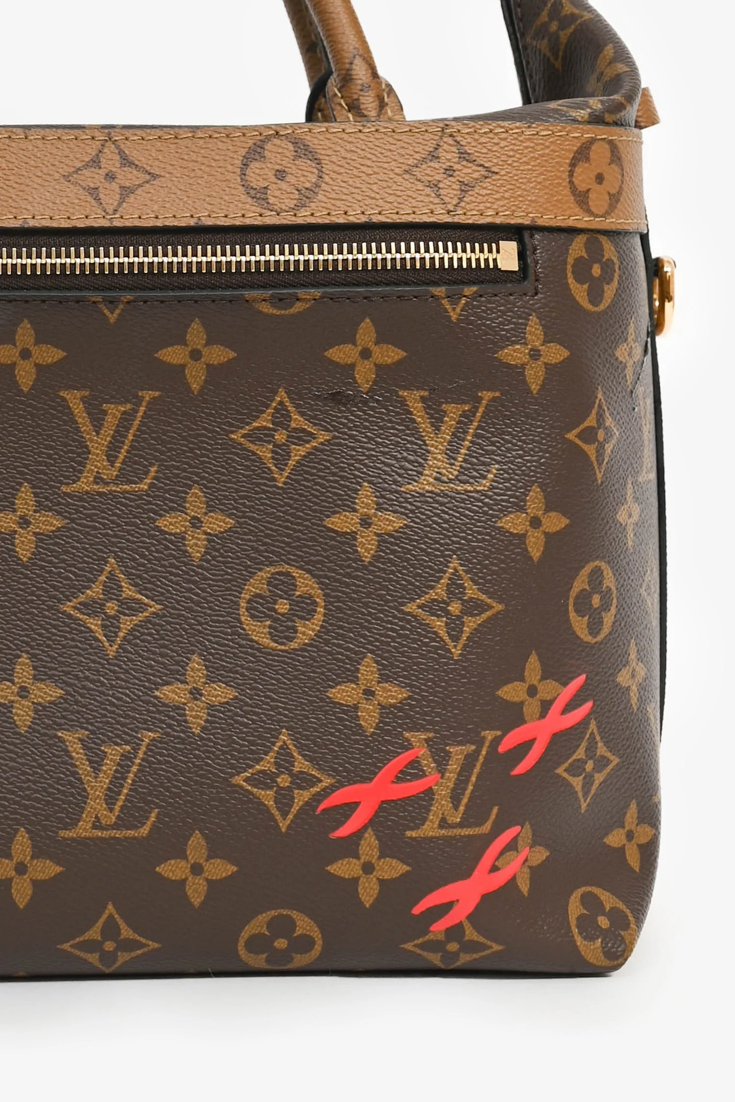 Louis Vuitton F/W 2016 Limited Edition Reverse Monogram 'City Cruiser' PM Top Handle with Strap - Image 6