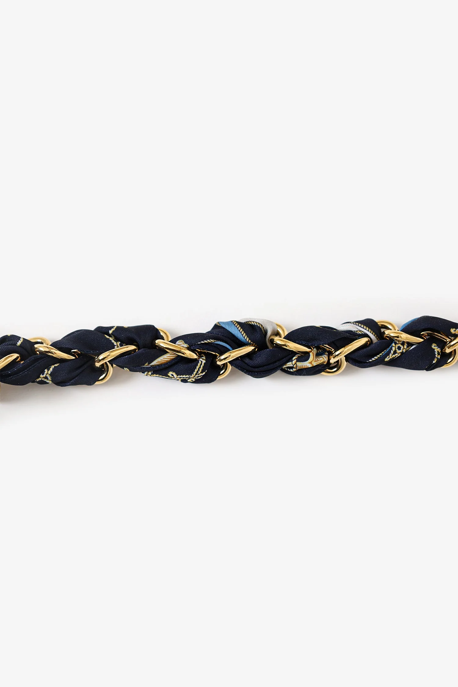 Louis Vuitton Gold Tone Silk Braided Nautical Bag Charm - Image 4