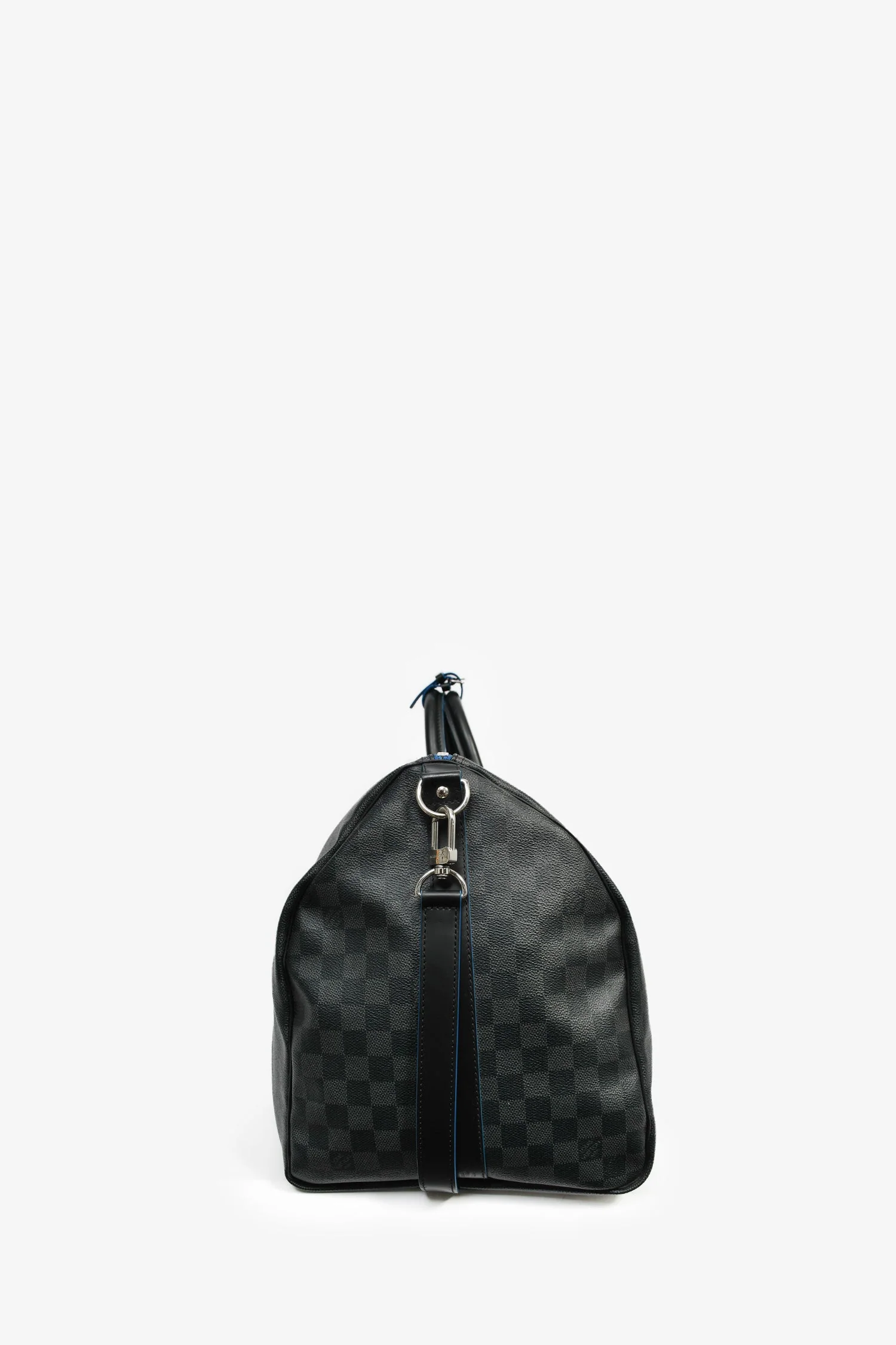 Louis Vuitton Graphite Damier Blue Lined Keepall 55 - Image 3