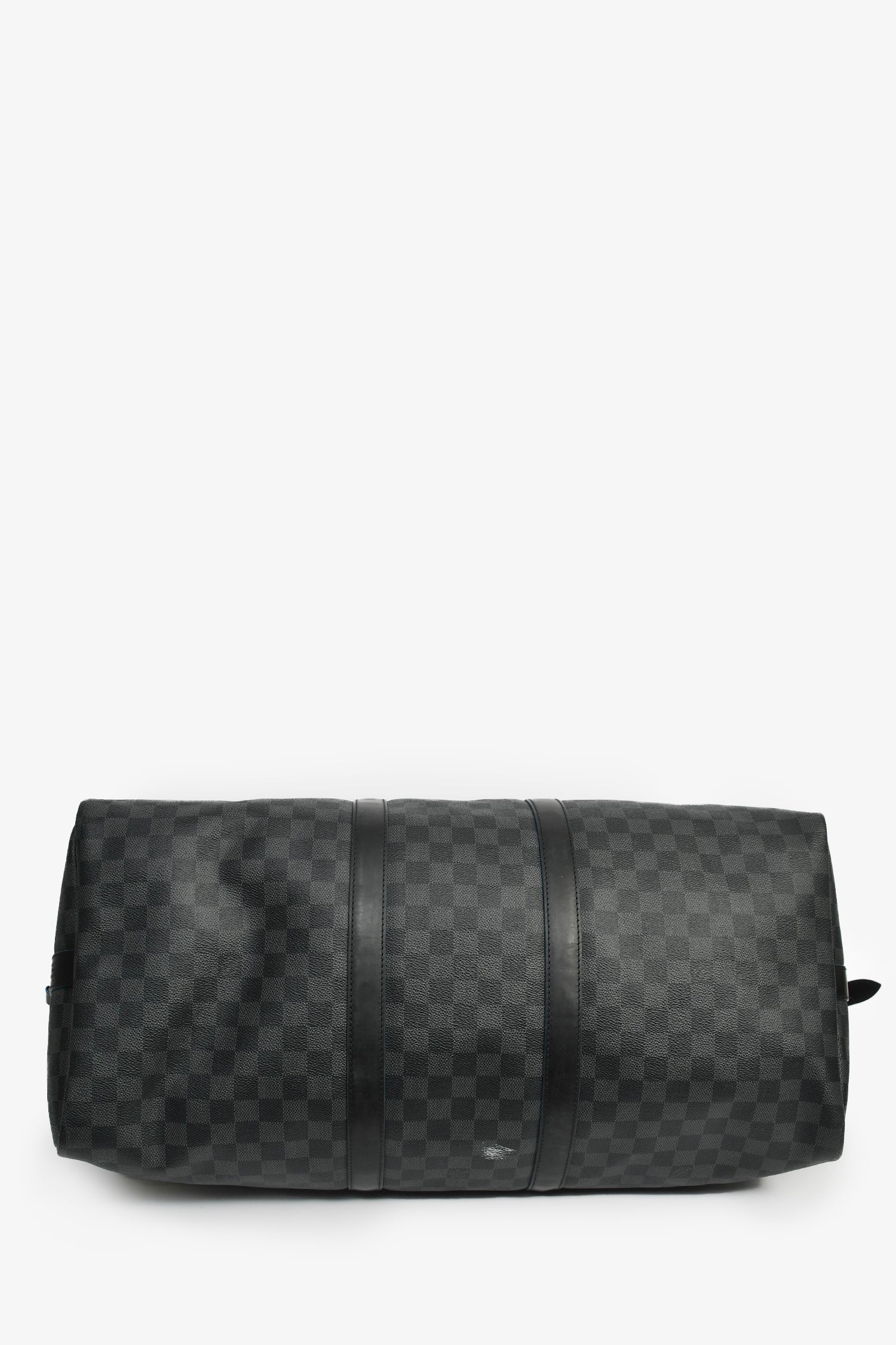 Louis Vuitton Graphite Damier Blue Lined Keepall 55 - Image 5