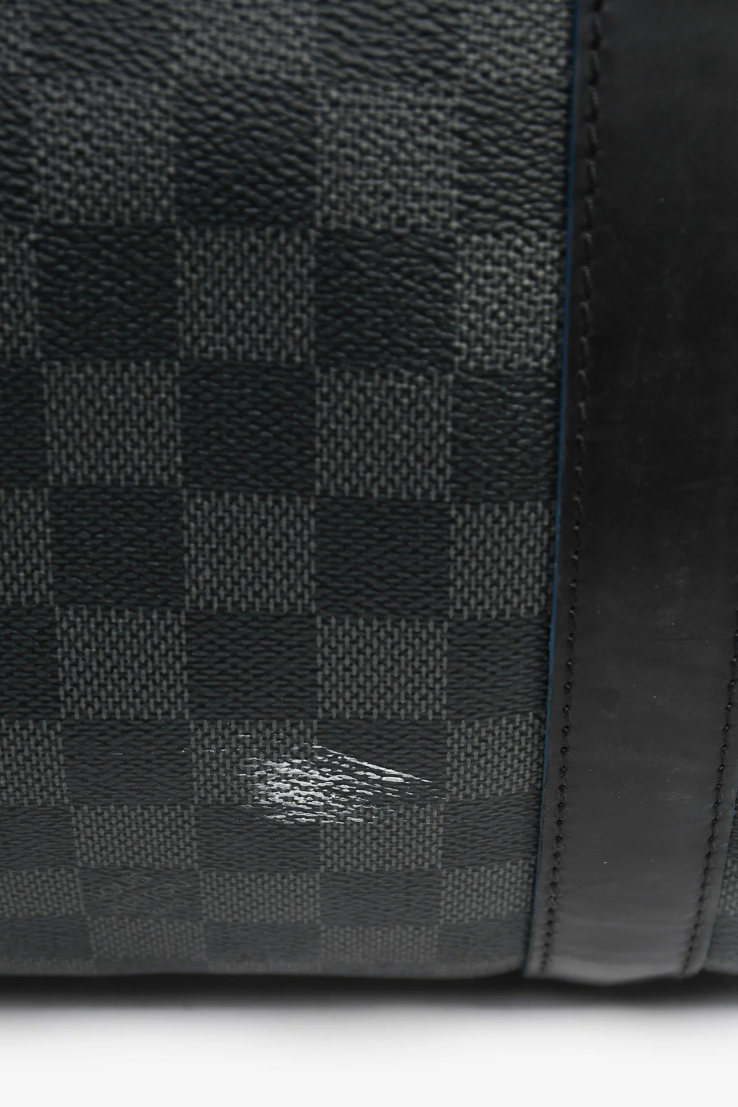 Louis Vuitton Graphite Damier Blue Lined Keepall 55 - Image 7