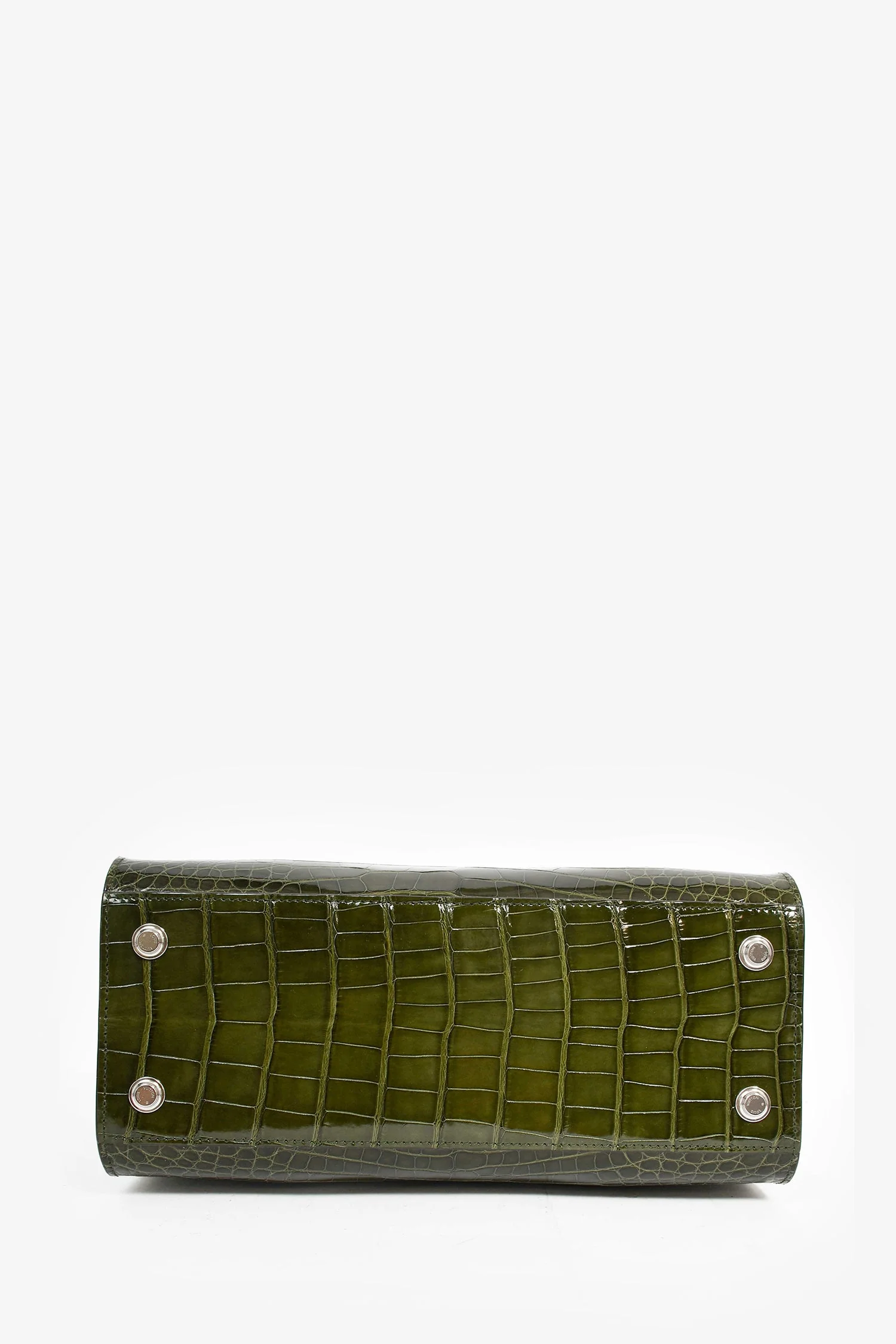 Louis Vuitton Green Alligator Mississippiensis City Steamer MM Top Handle with Strap - Image 5