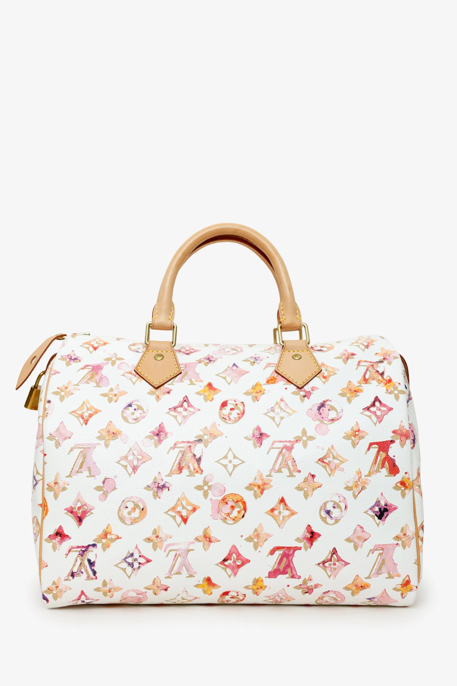 Louis Vuitton Limited Edition Richard Prince Monogram Watercolour Aquarelle Speedy 30 Bag - Image 3