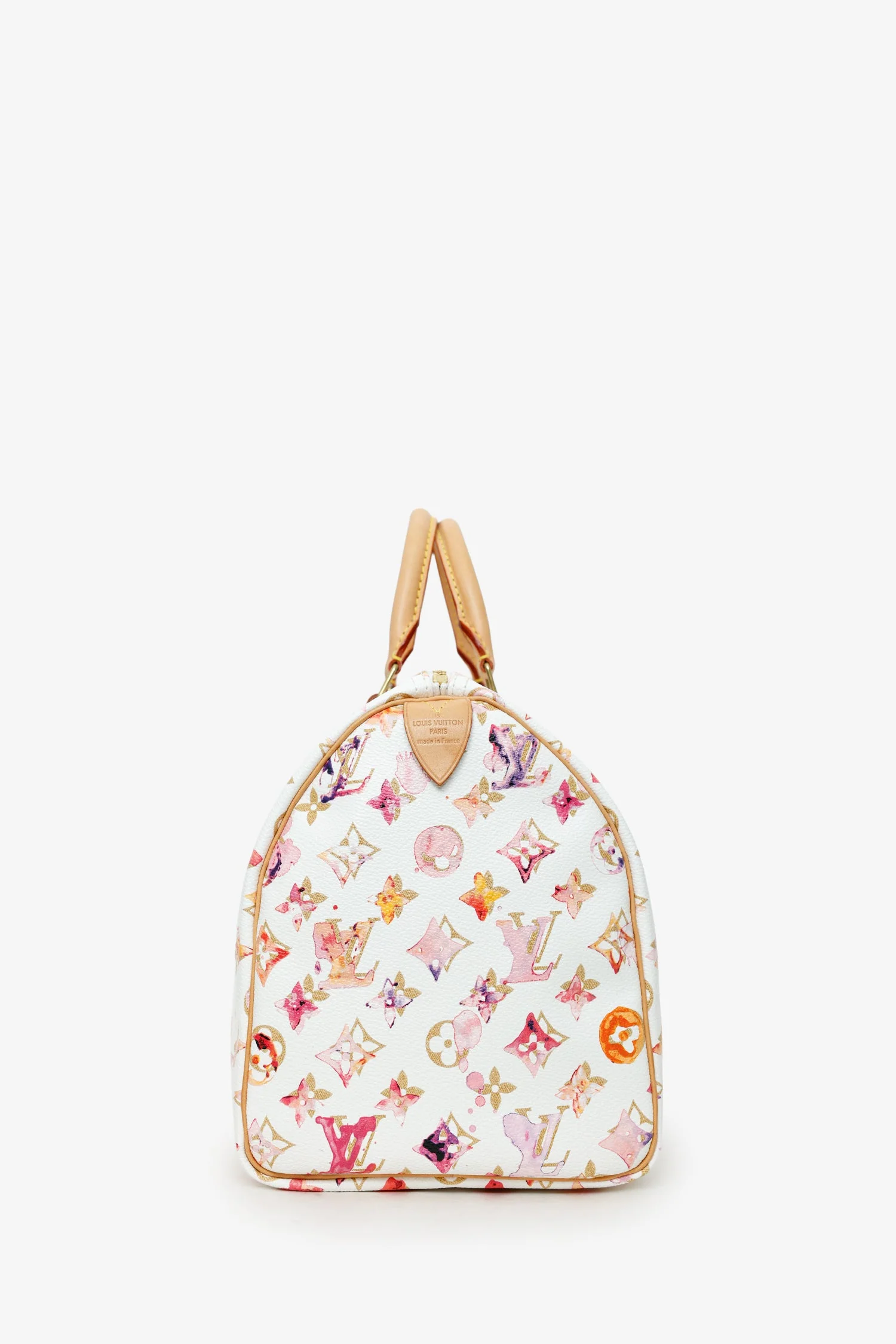 Louis Vuitton Limited Edition Richard Prince Monogram Watercolour Aquarelle Speedy 30 Bag - Image 4