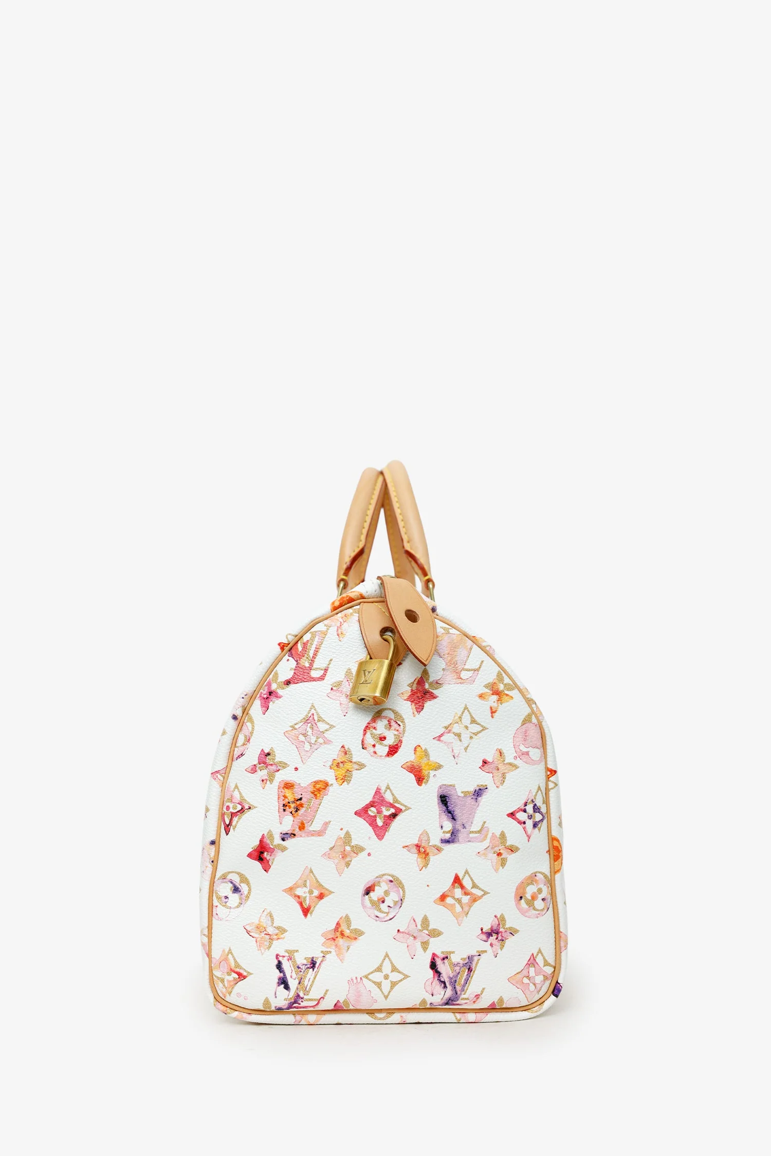 Louis Vuitton Limited Edition Richard Prince Monogram Watercolour Aquarelle Speedy 30 Bag - Image 5