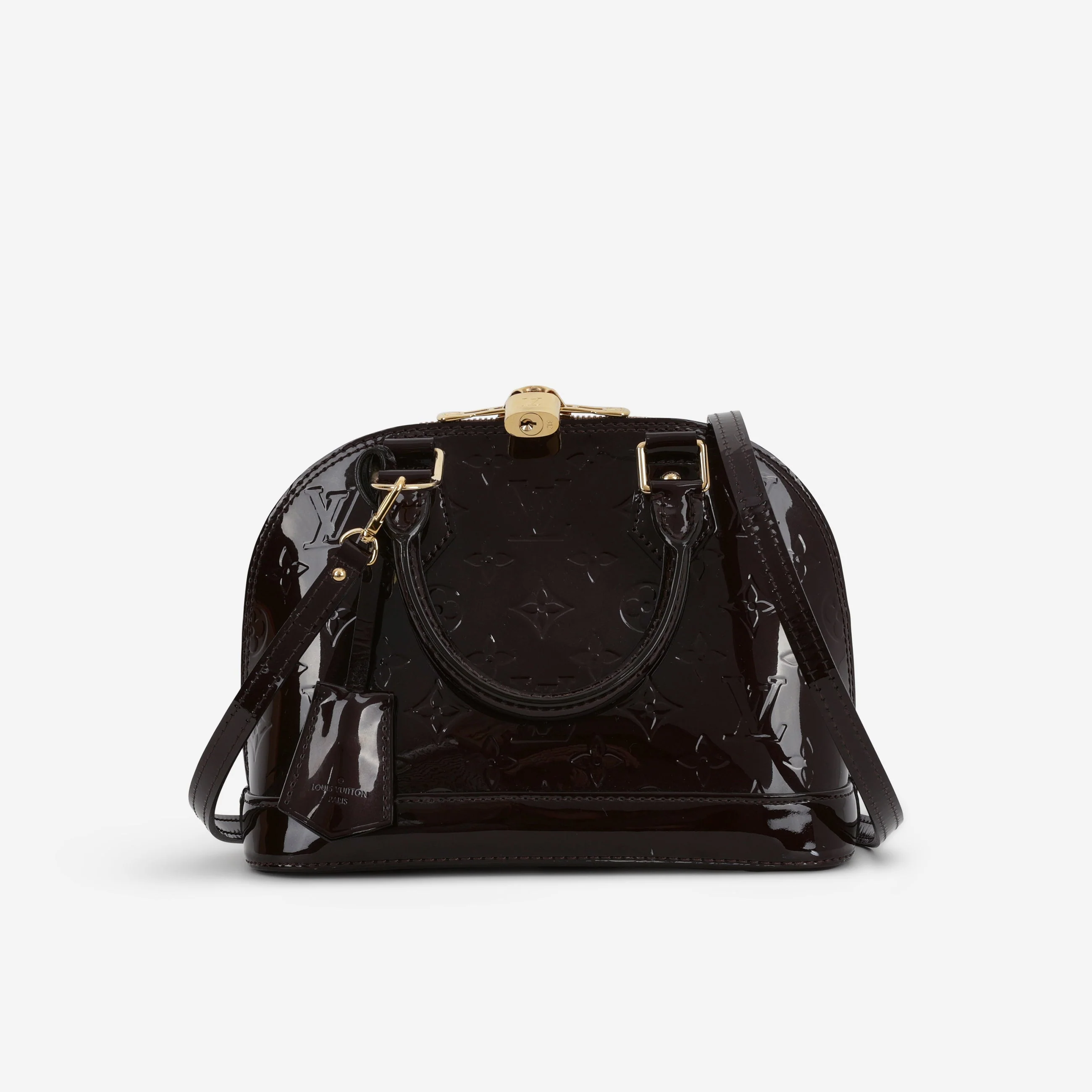 Louis Vuitton Alma BB - Amarante Vernis | Gold Hardware - Image 2