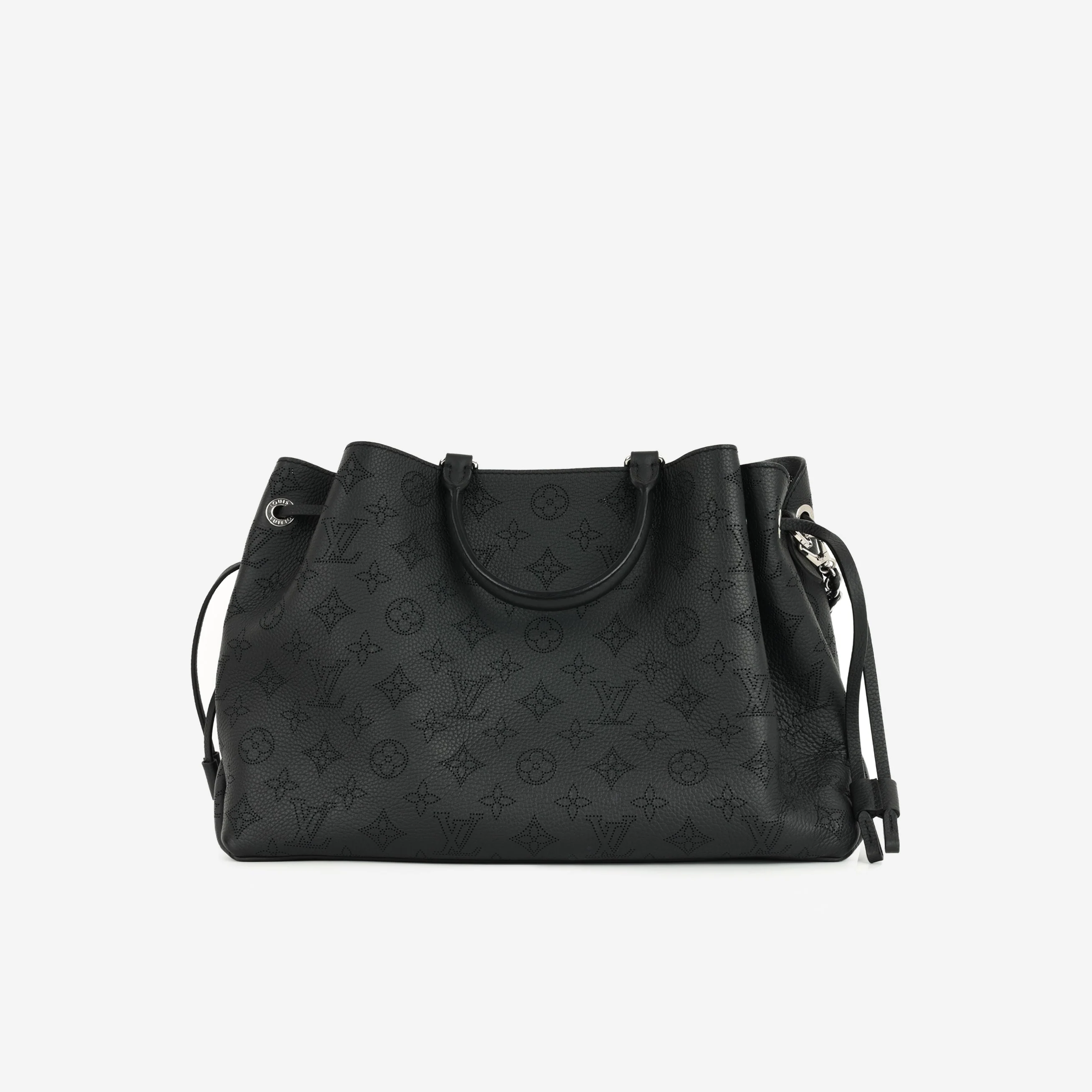 Louis Vuitton Bella Tote - Black Mahina | Silver Hardware - Image 3