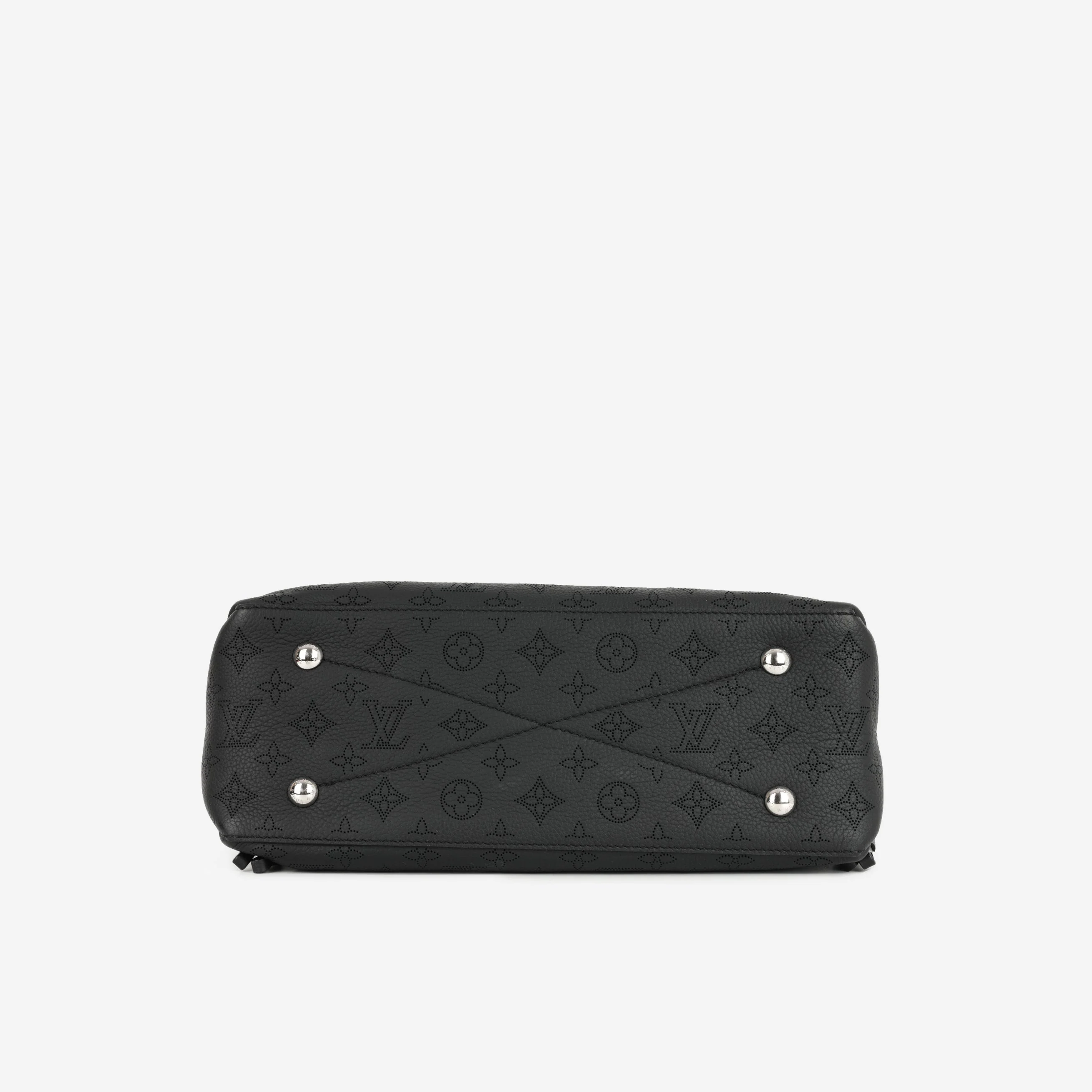 Louis Vuitton Bella Tote - Black Mahina | Silver Hardware - Image 4