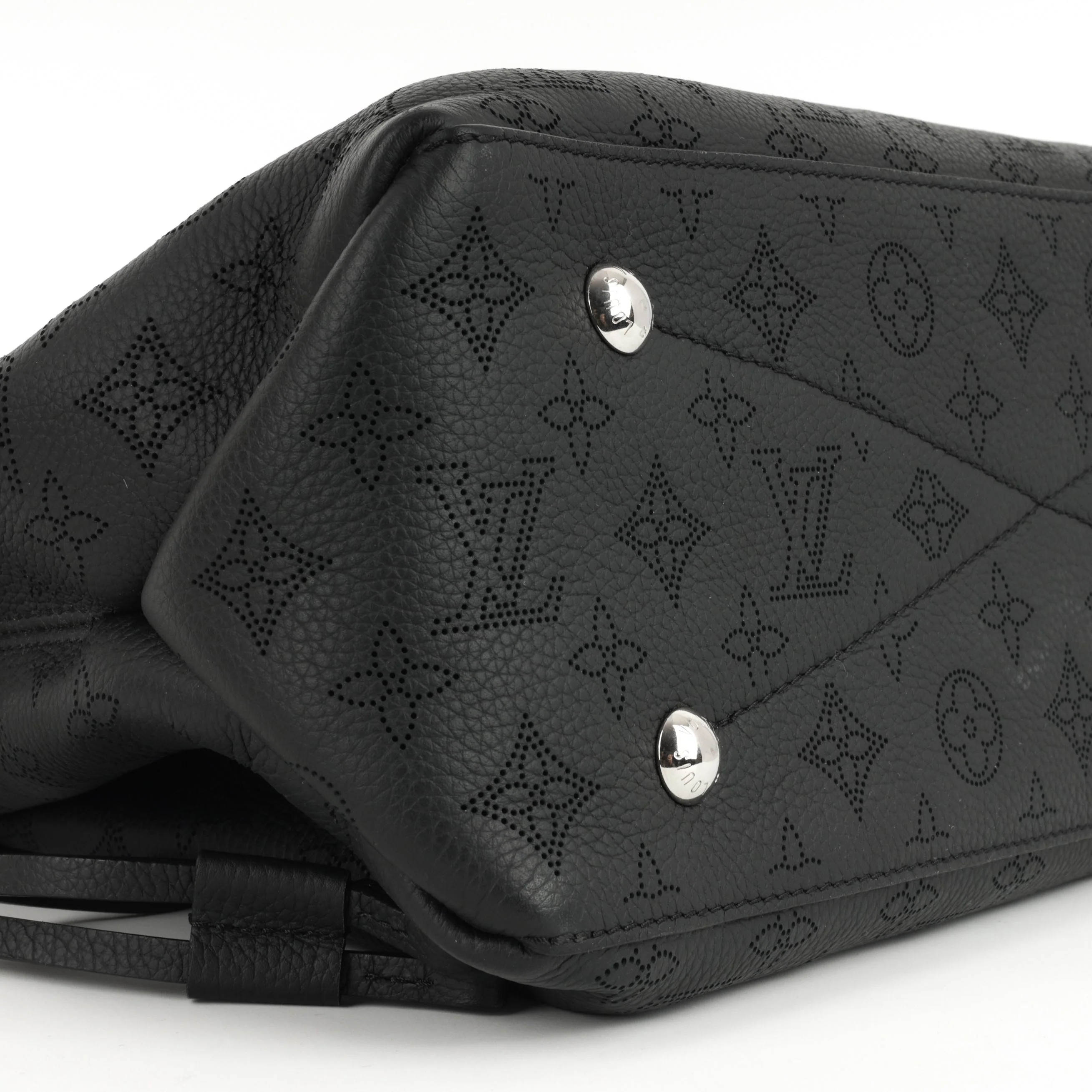 Louis Vuitton Bella Tote - Black Mahina | Silver Hardware - Image 5