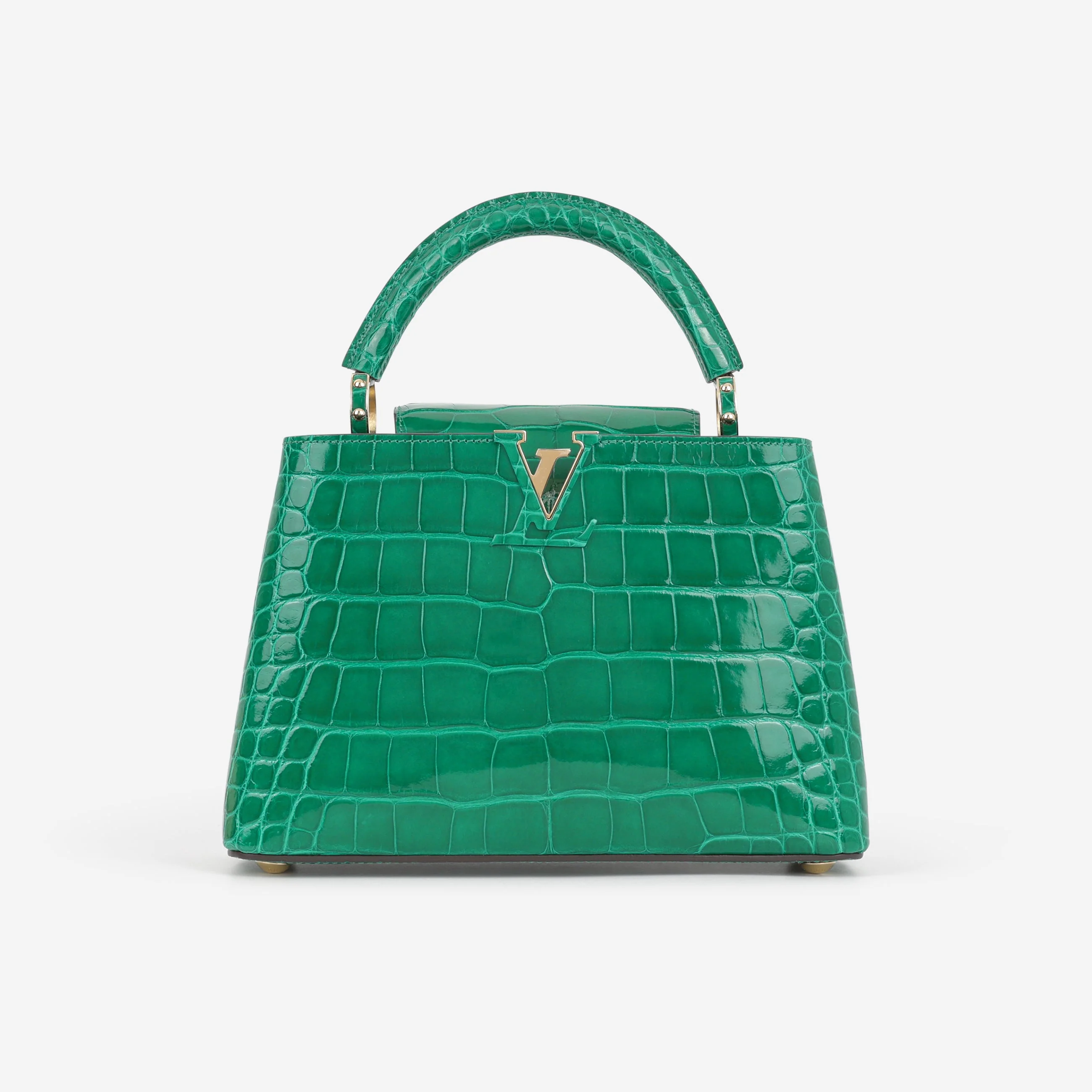 Louis Vuitton Capucines BB - Emerald Alligator | Gold Hardware