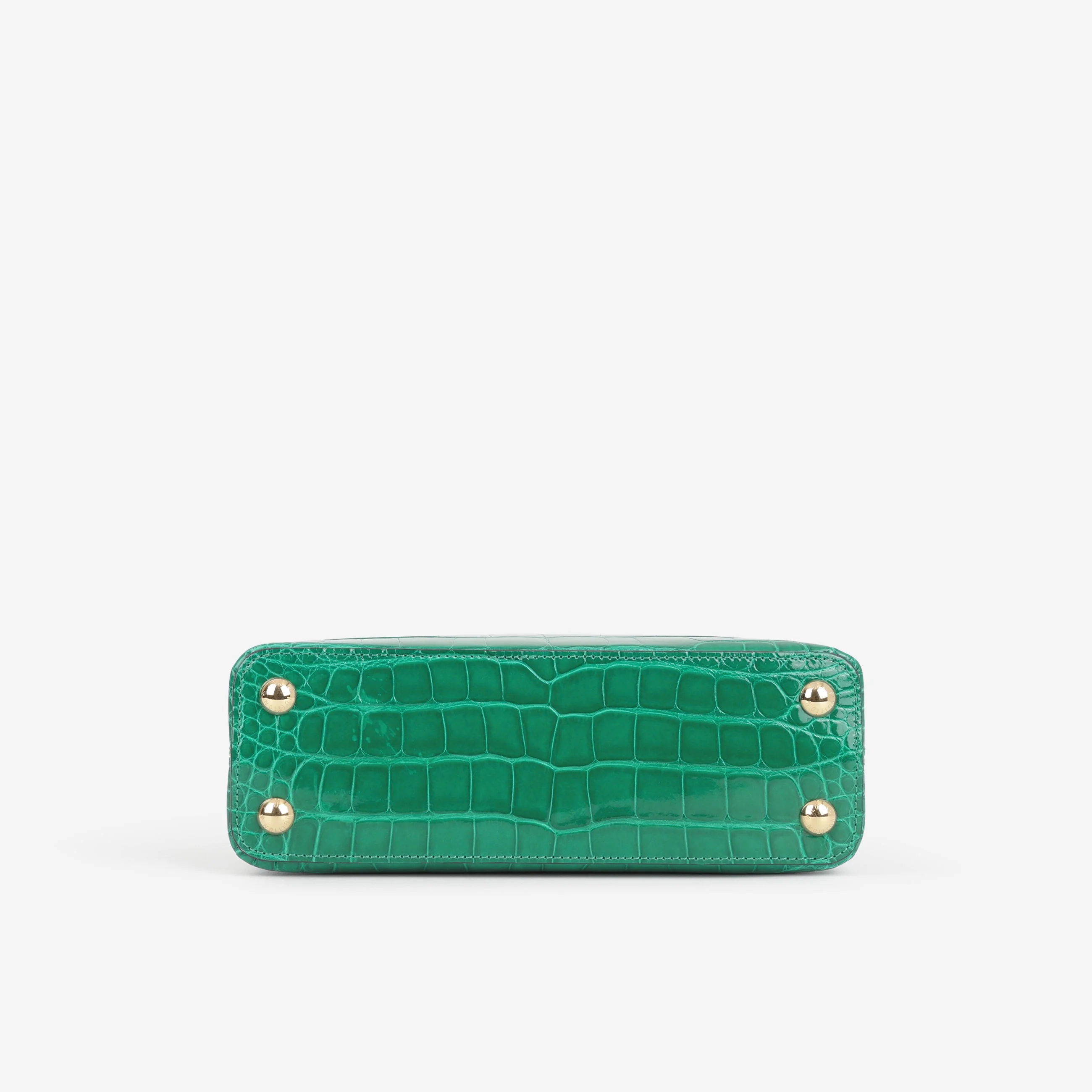 Louis Vuitton Capucines BB - Emerald Alligator | Gold Hardware - Image 4