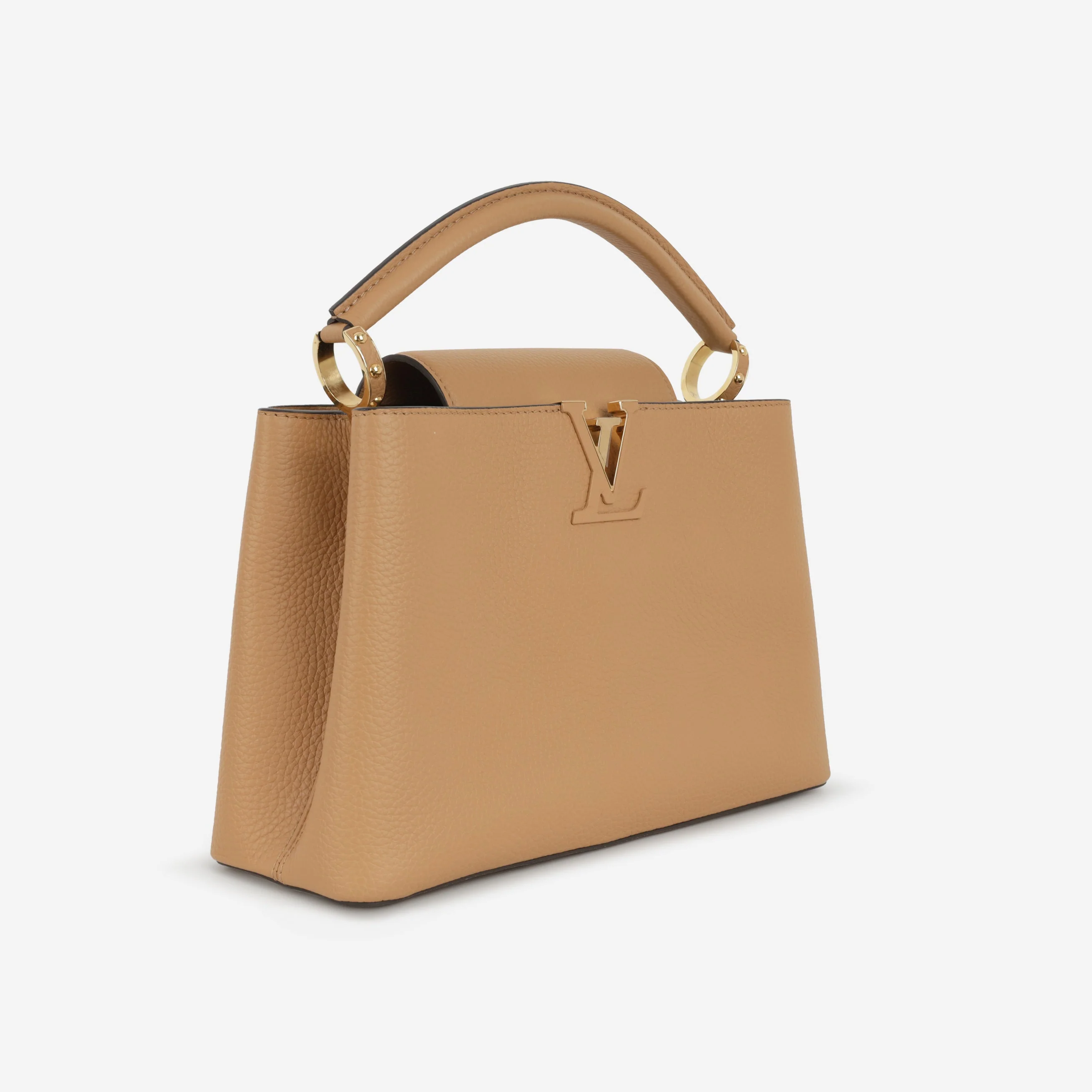 Louis Vuitton Capucines MM - Beige Taurillon | Gold Hardware - Image 2