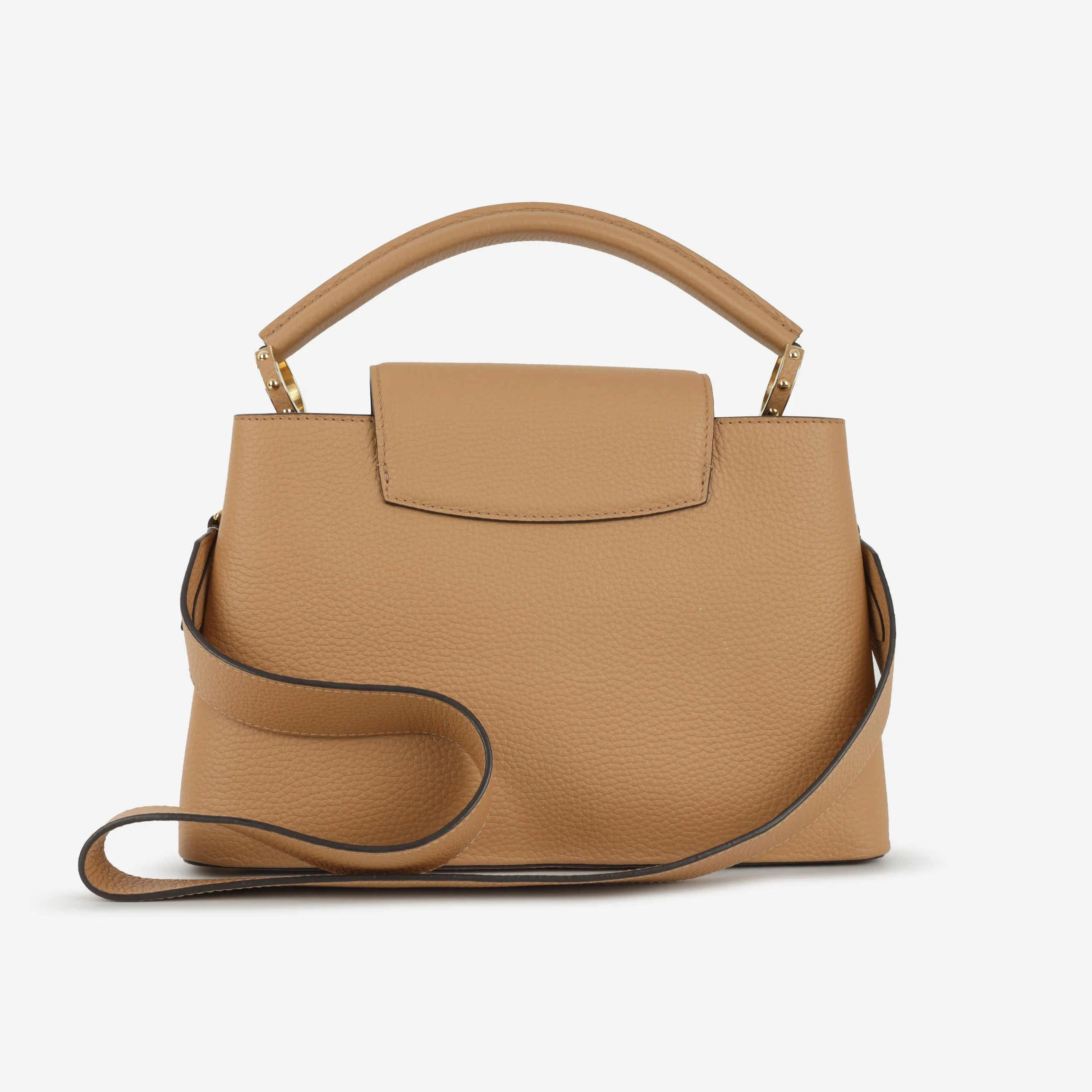 Louis Vuitton Capucines MM - Beige Taurillon | Gold Hardware - Image 3