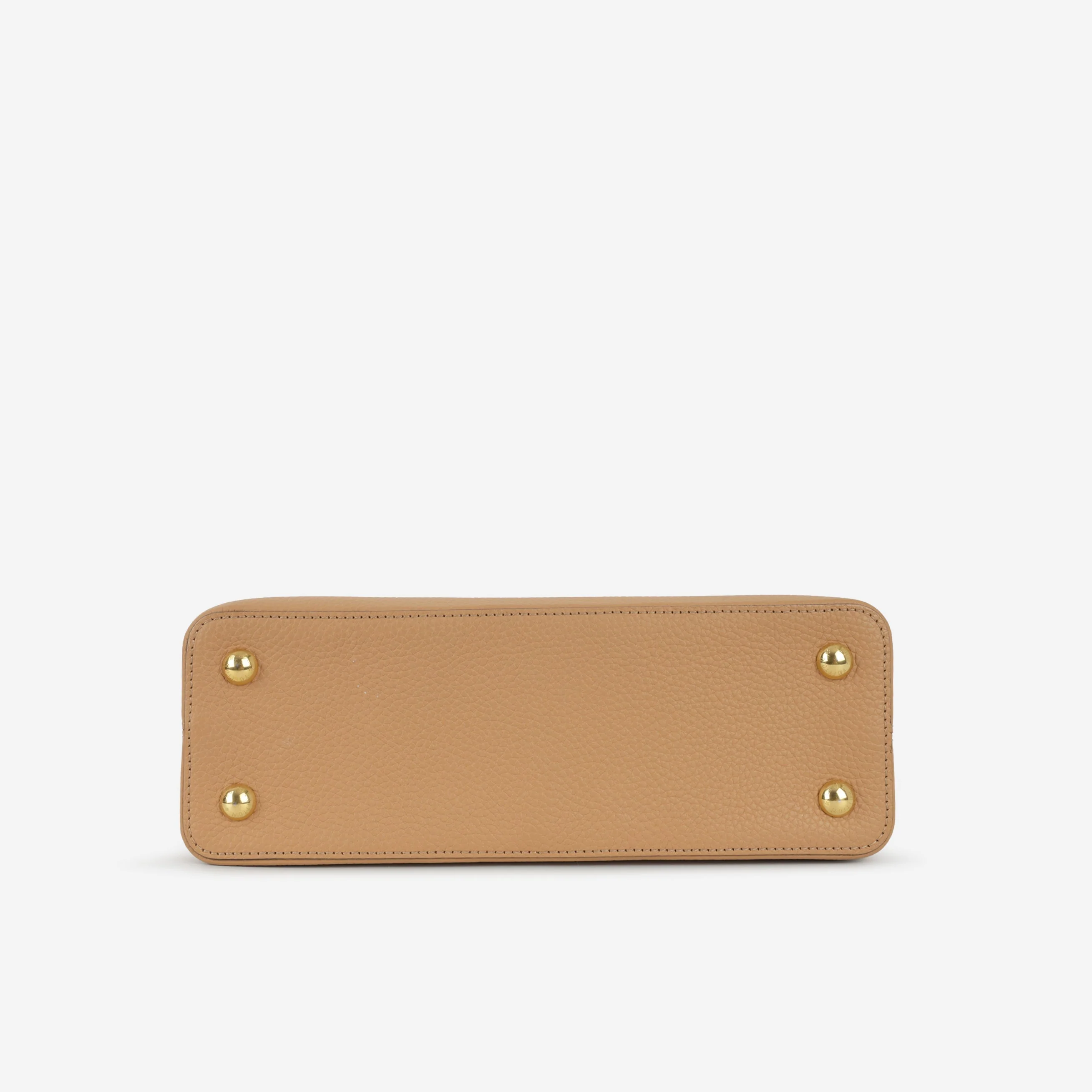 Louis Vuitton Capucines MM - Beige Taurillon | Gold Hardware - Image 4