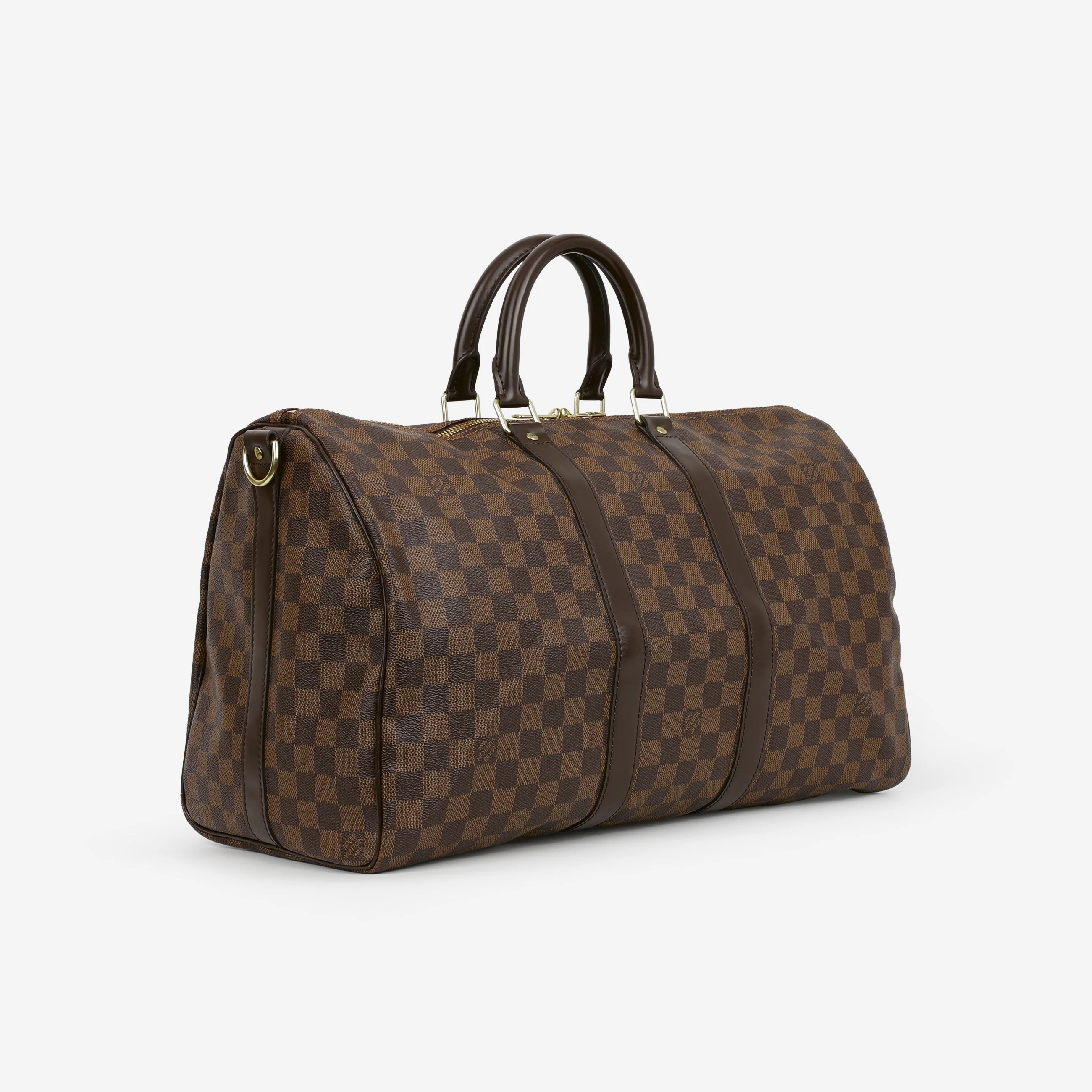 Louis Vuitton Keepall Bandoulière 45 - Damier Ebene | Gold Hardware - Image 3