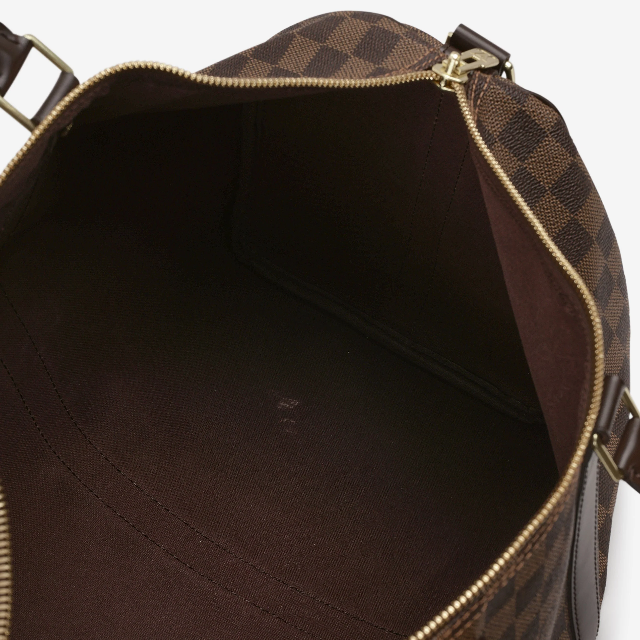 Louis Vuitton Keepall Bandoulière 45 - Damier Ebene | Gold Hardware - Image 5