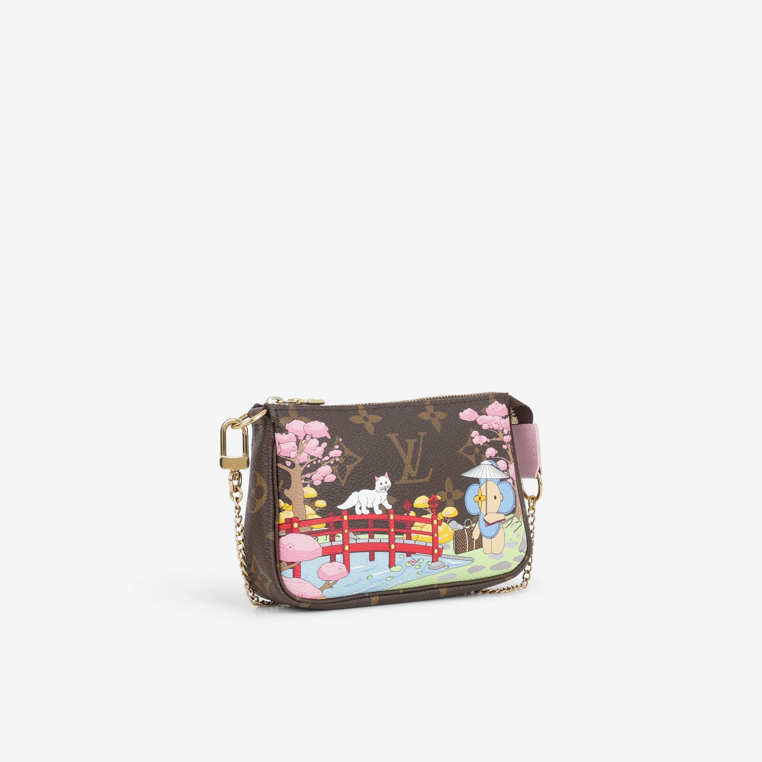 Louis Vuitton Mini Pochette Accessoires - "Vivienne in Japan" Monogram | Gold Hardware - Image 2