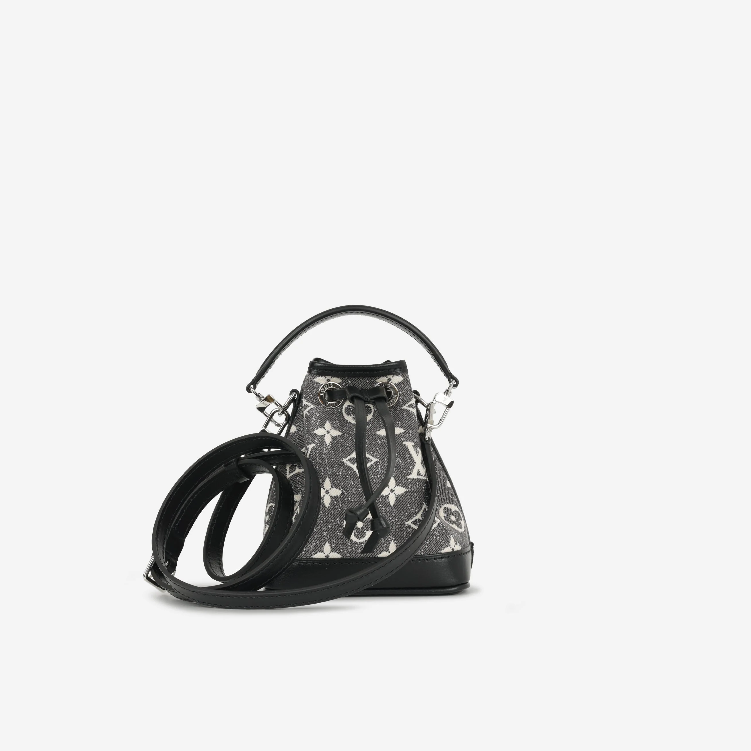 Louis Vuitton Nano Néo Bag - Grey/Black Monogram | Silver Hardwarwe - Image 5