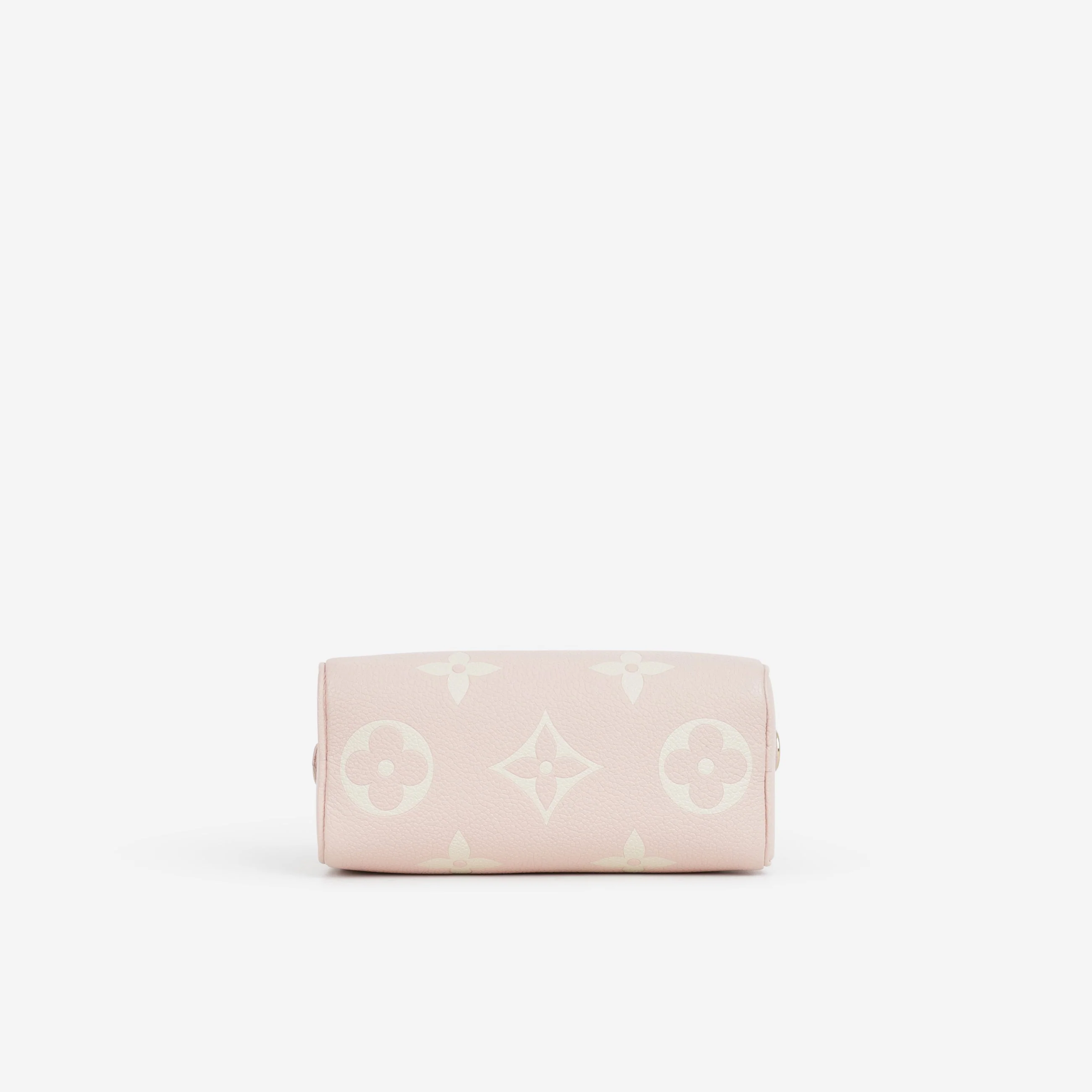 Louis Vuitton Nano Speedy Bandouliere - Rose / White Quartz Empreinte | Gold Hardware - Image 4