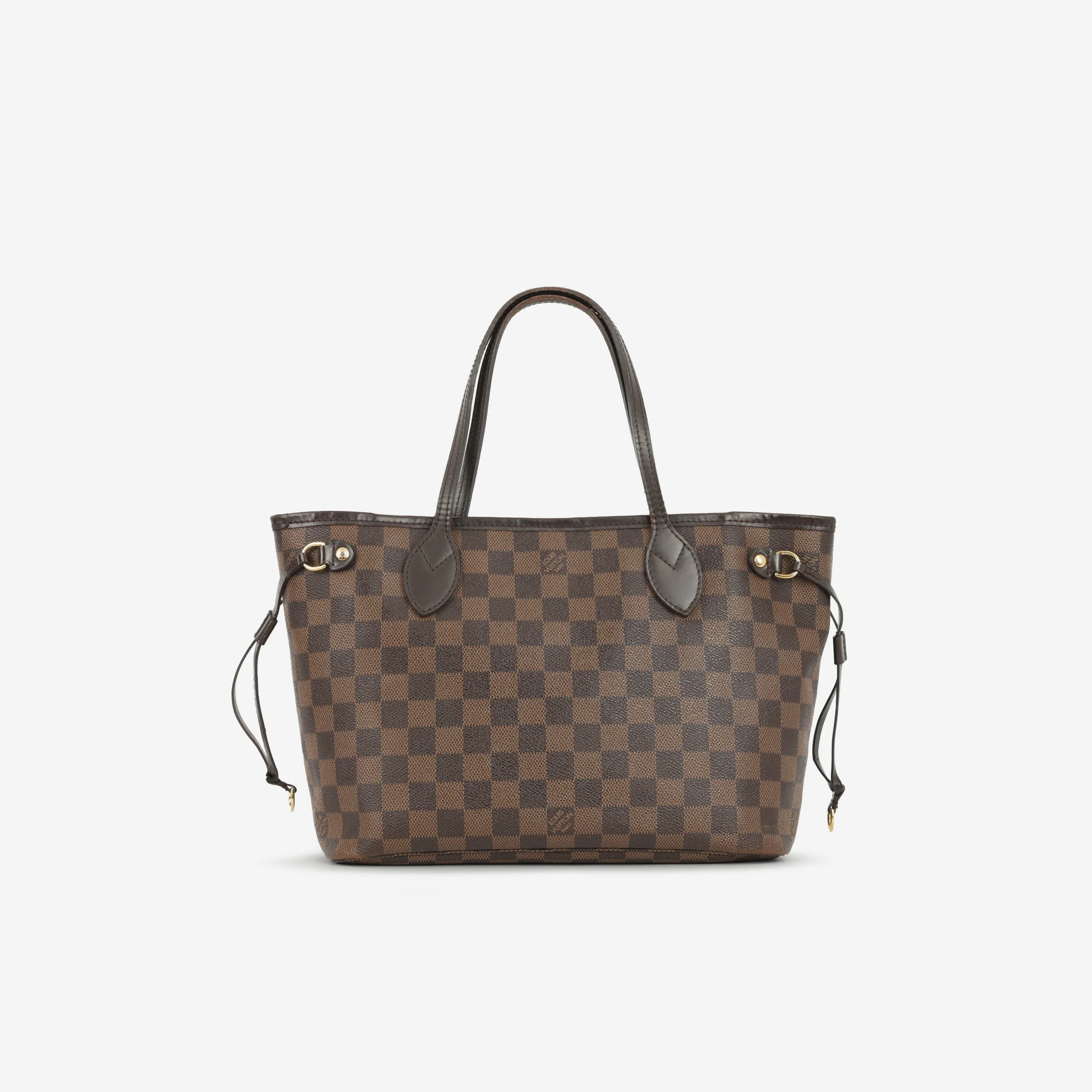 Louis Vuitton Neverfull PM - Damier Ebene | Gold Hardware - Image 3