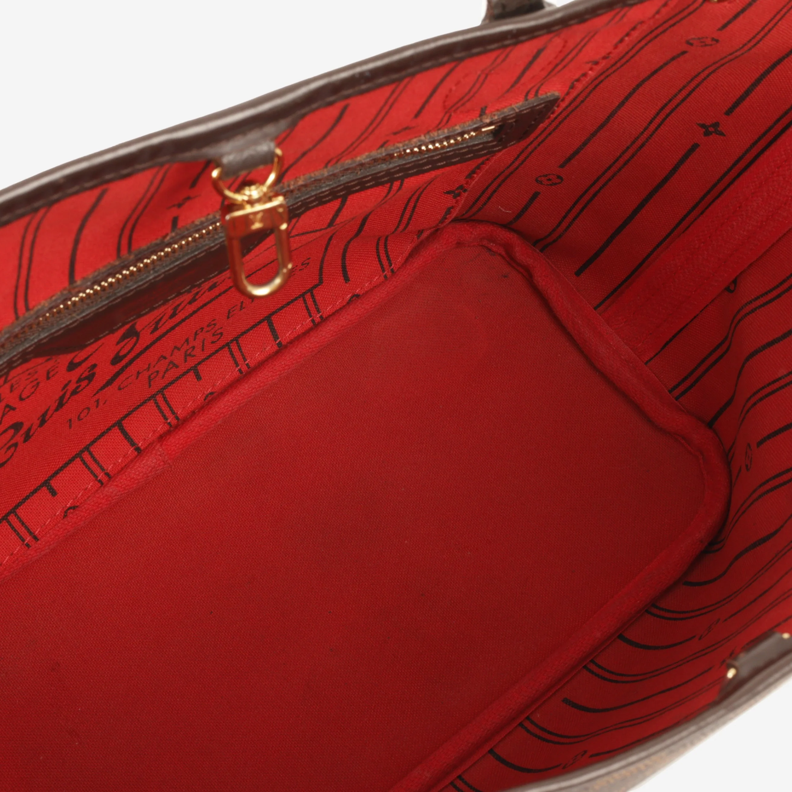 Louis Vuitton Neverfull PM - Damier Ebene | Gold Hardware - Image 5