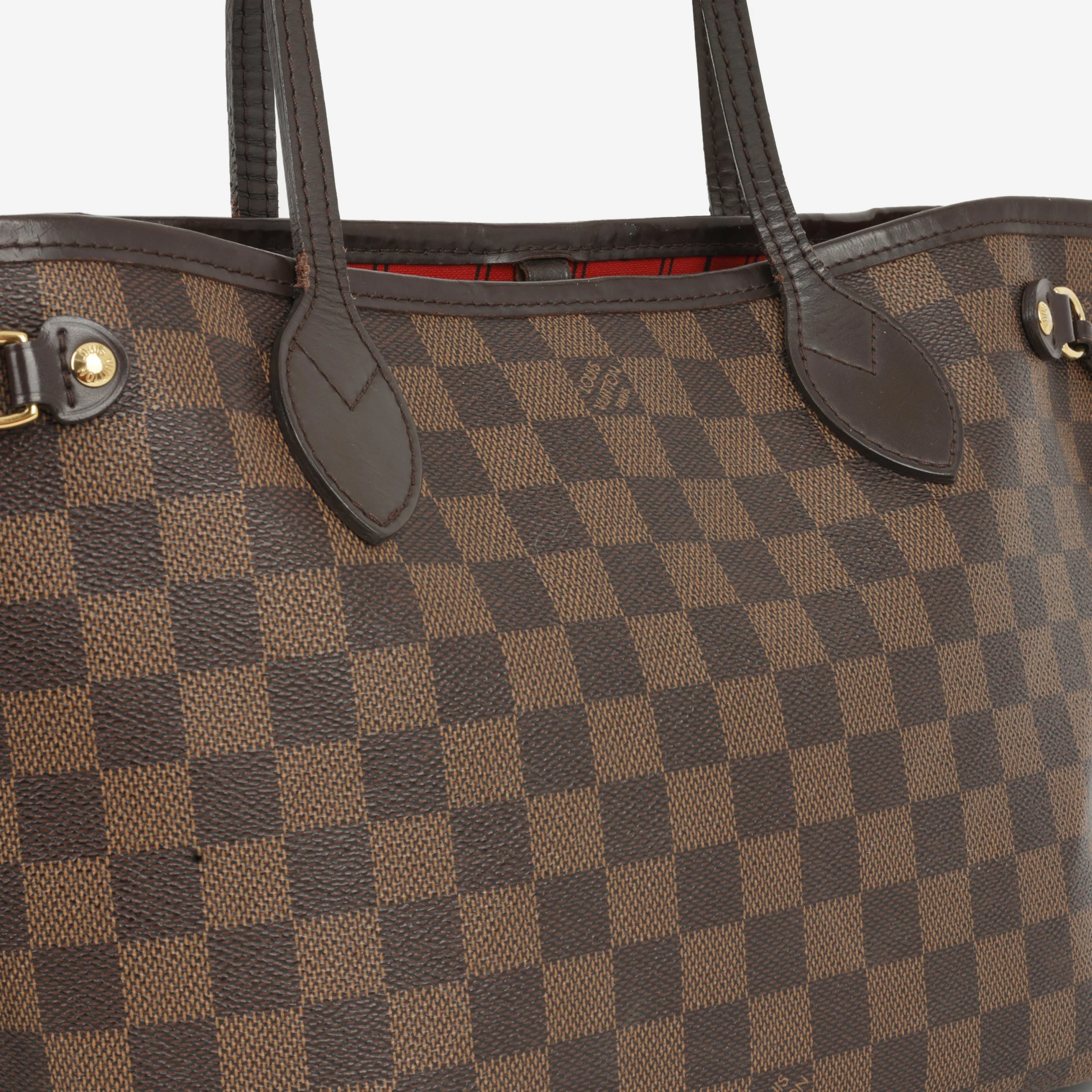 Louis Vuitton Neverfull PM - Damier Ebene | Gold Hardware - Image 6