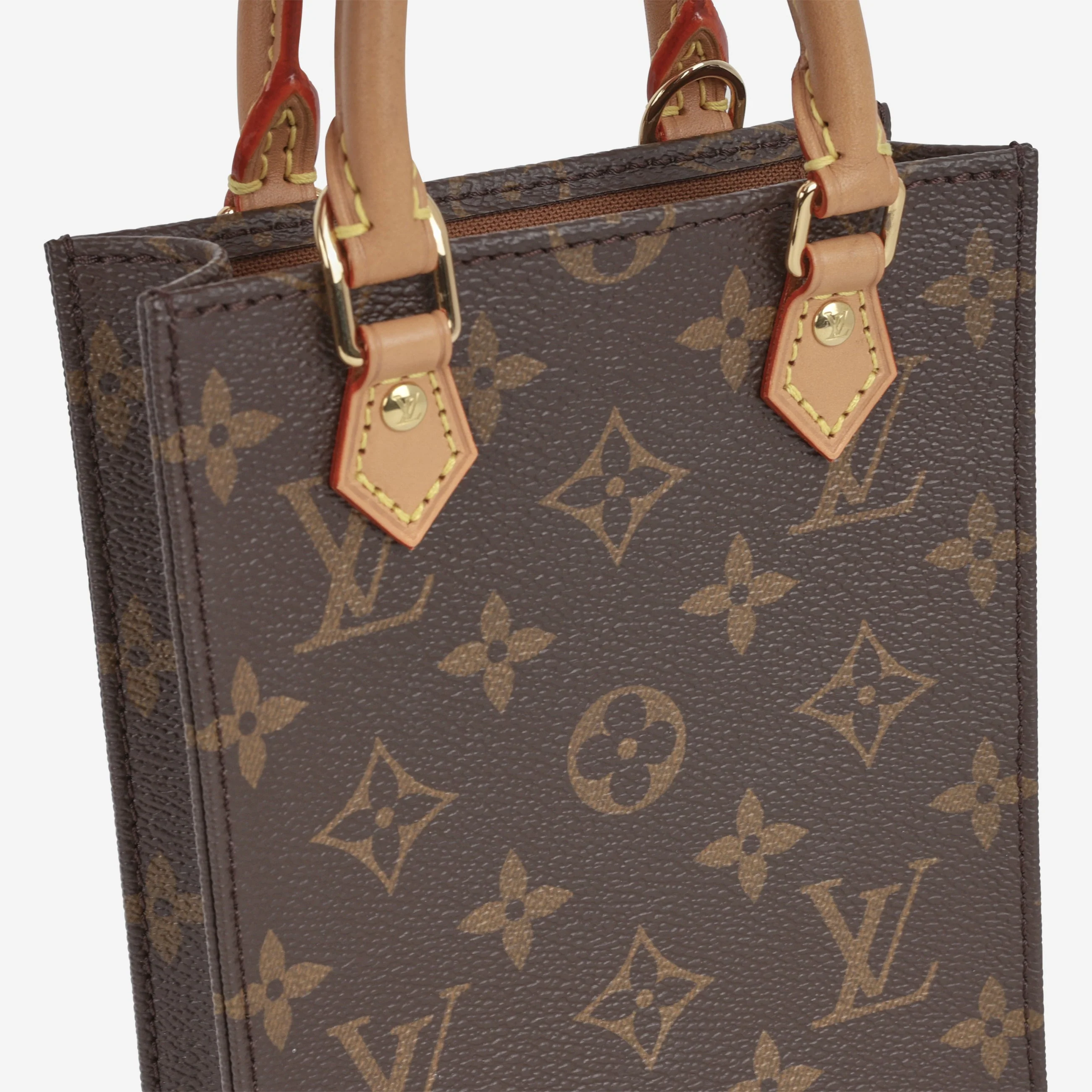 Louis Vuitton Petit Sac Plat - Monogram | Gold Hardware - Image 6
