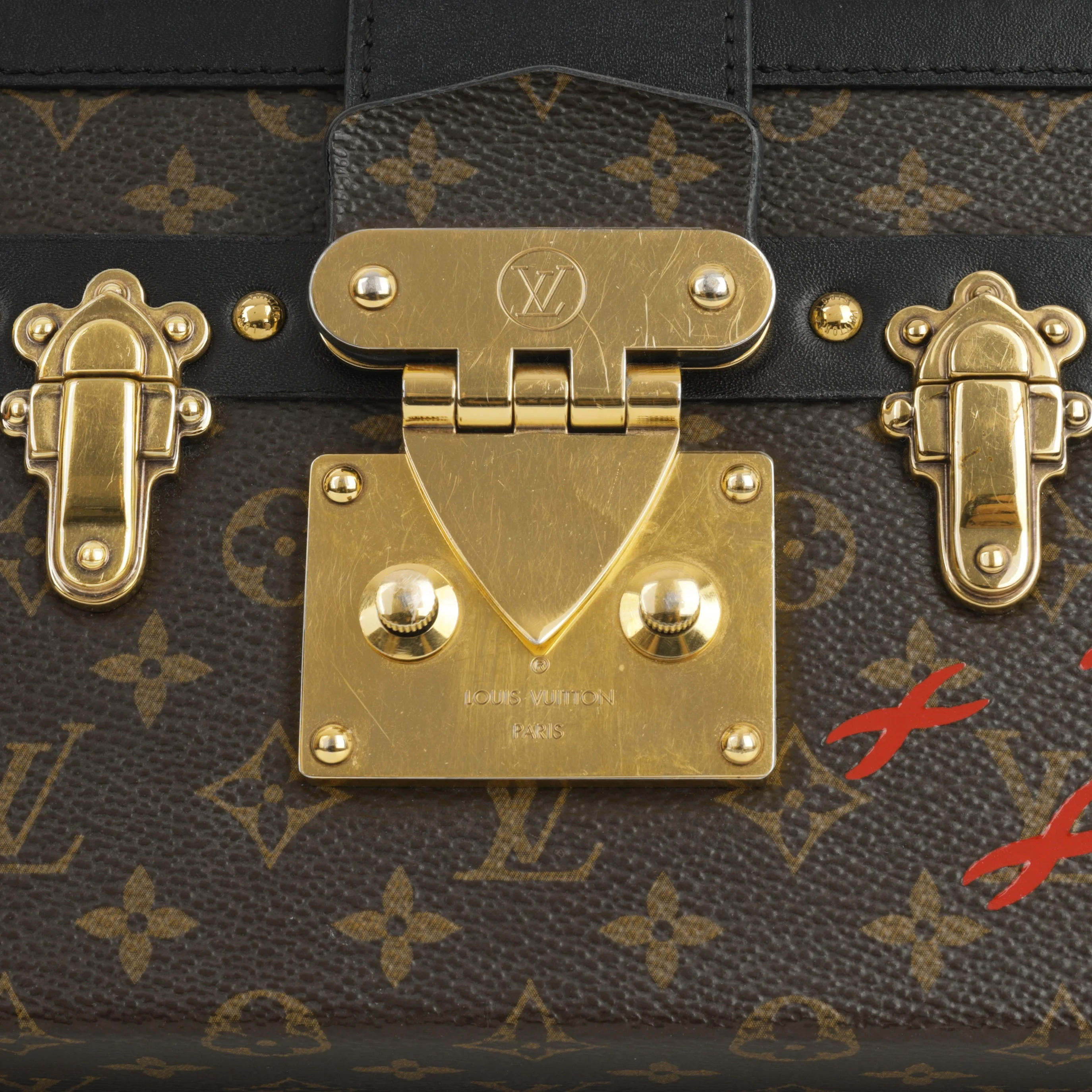 Louis Vuitton Petite Malle - Monogram Canvas / Black Trim | Gold Hardware - Image 16