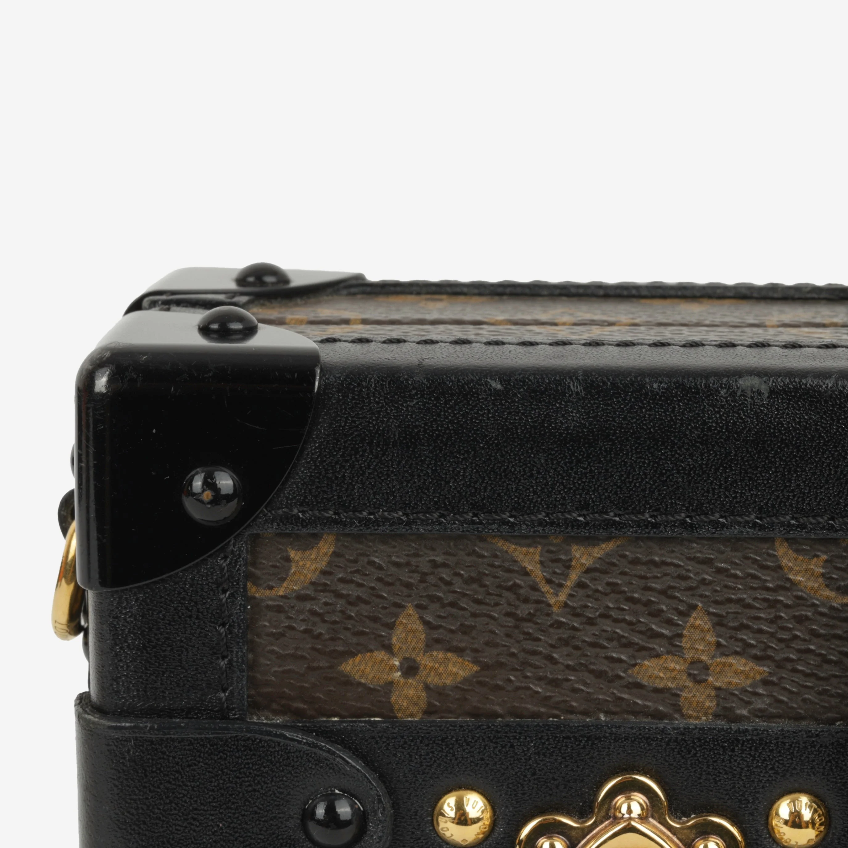 Louis Vuitton Petite Malle - Monogram Canvas / Black Trim | Gold Hardware - Image 3