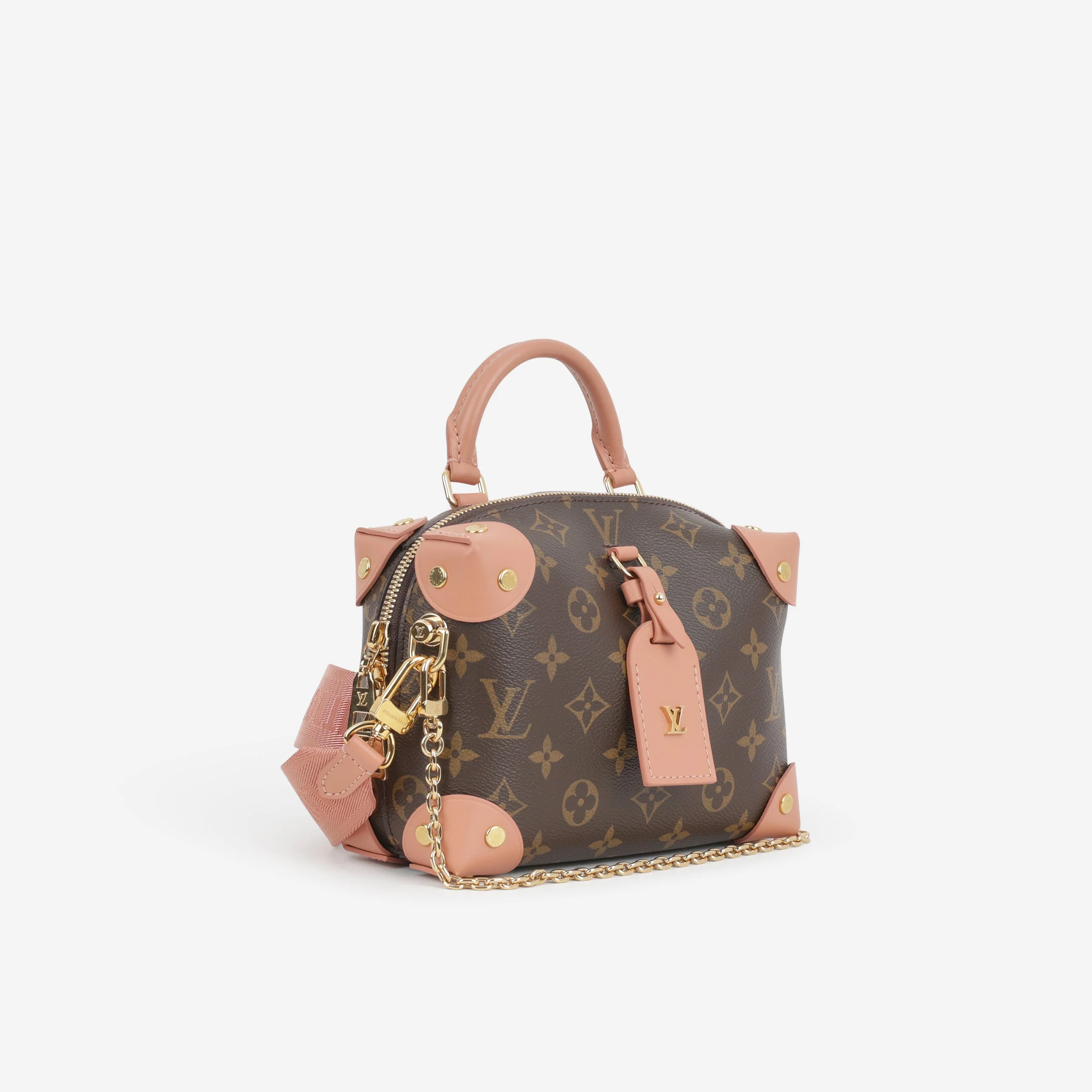 Louis Vuitton Petite Malle Souple - Monogram / Peach Trim | Gold Hardware - Image 2