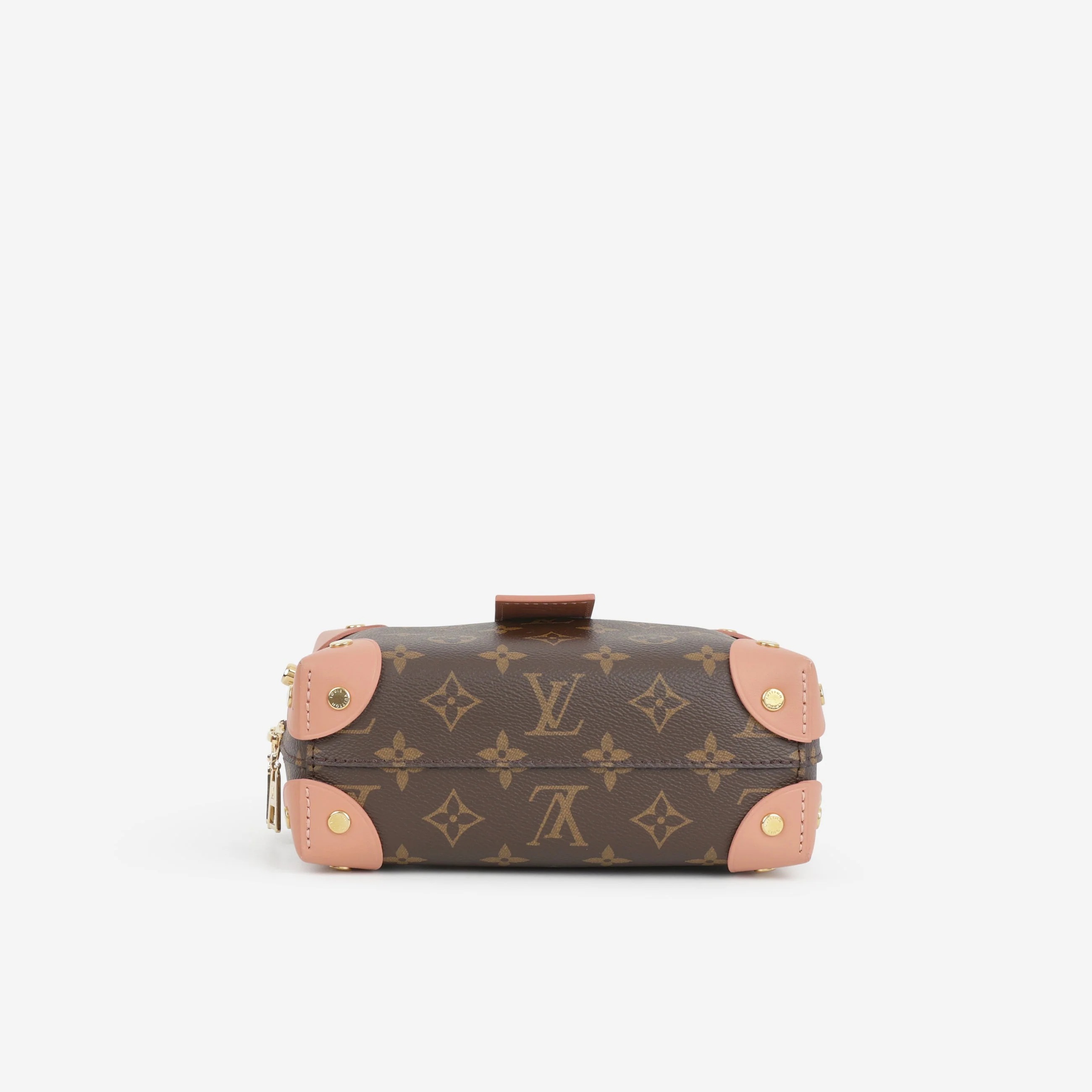 Louis Vuitton Petite Malle Souple - Monogram / Peach Trim | Gold Hardware - Image 4