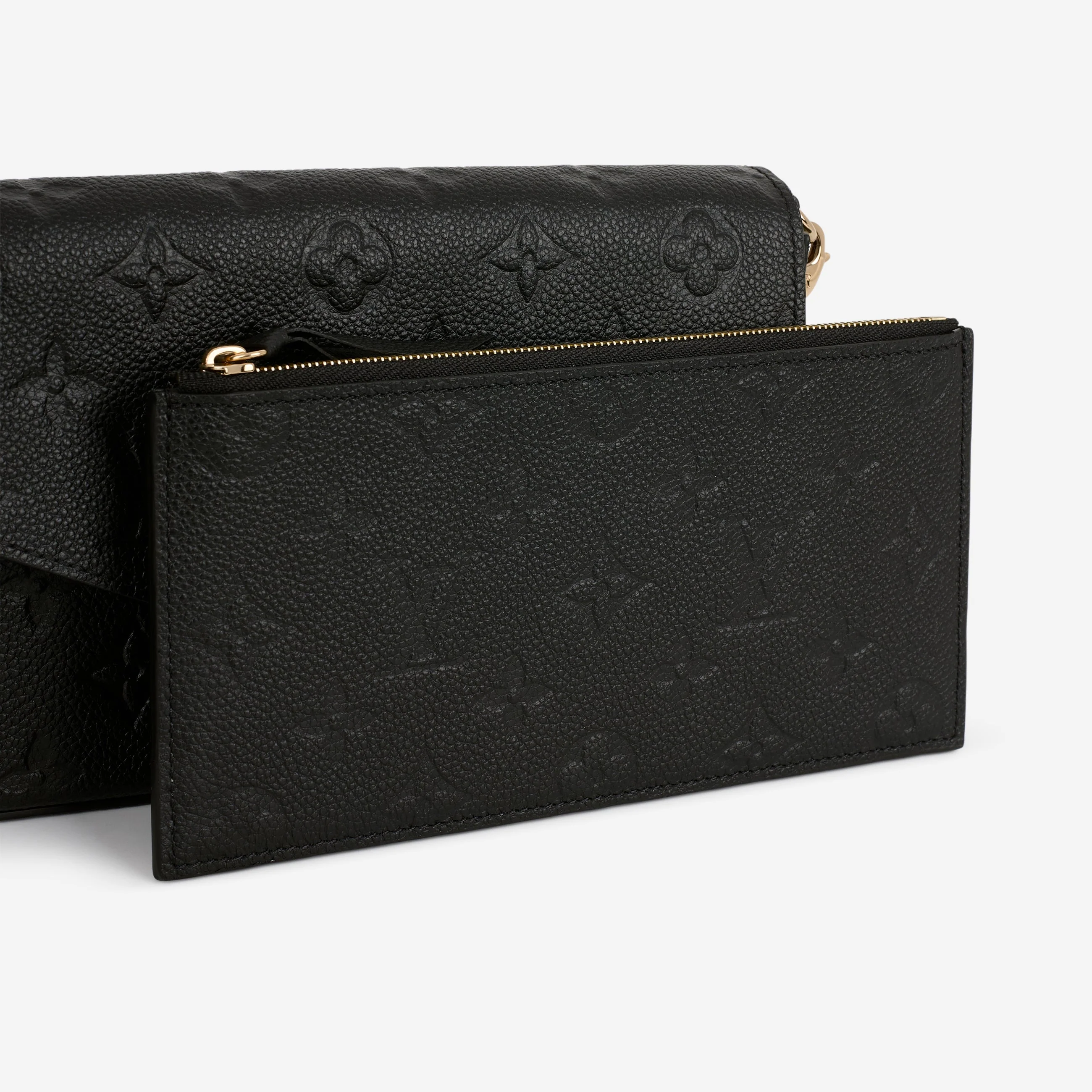 Louis Vuitton Pochette Felicie - Black Empreinte | Gold Hardware - Image 8