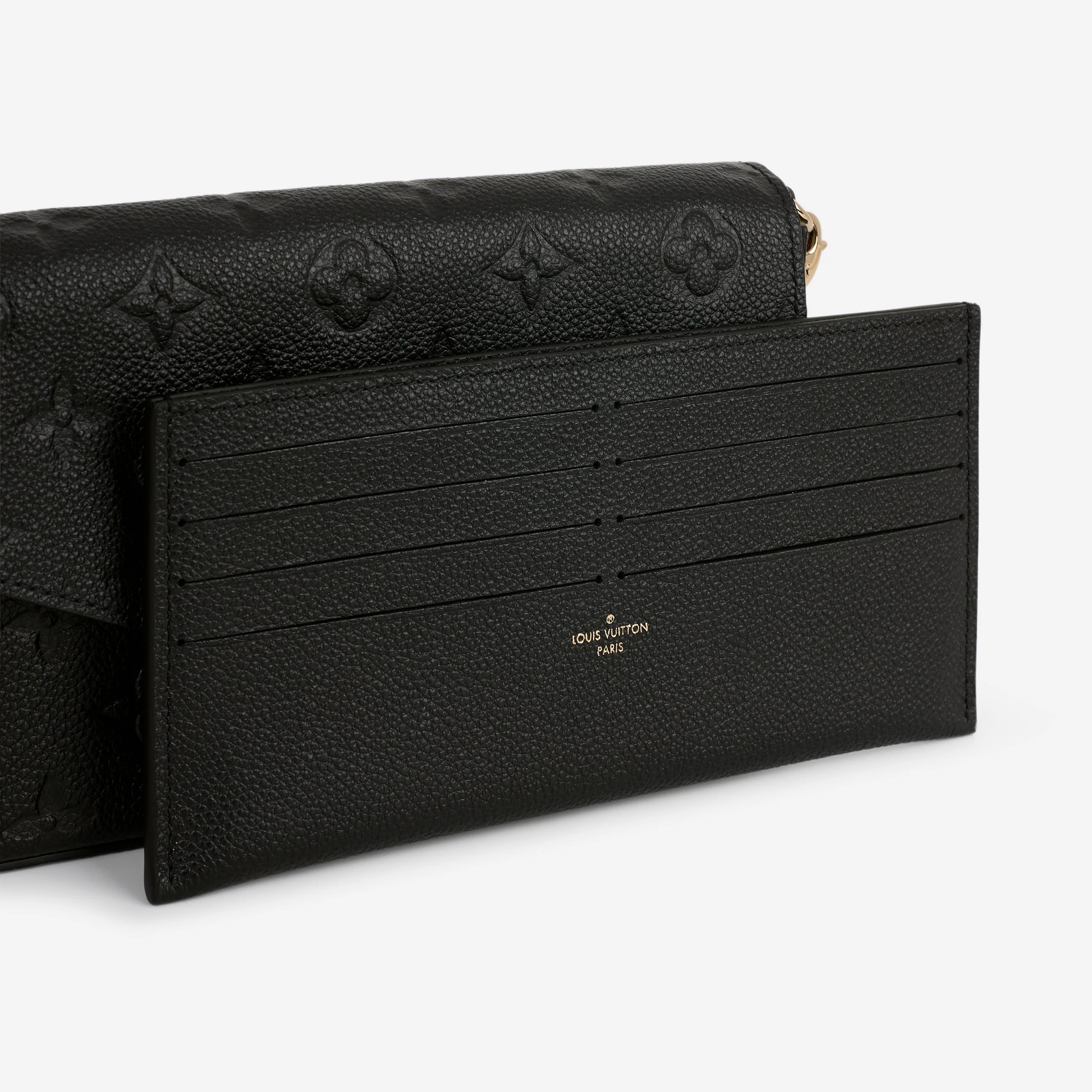 Louis Vuitton Pochette Felicie - Black Empreinte | Gold Hardware - Image 9