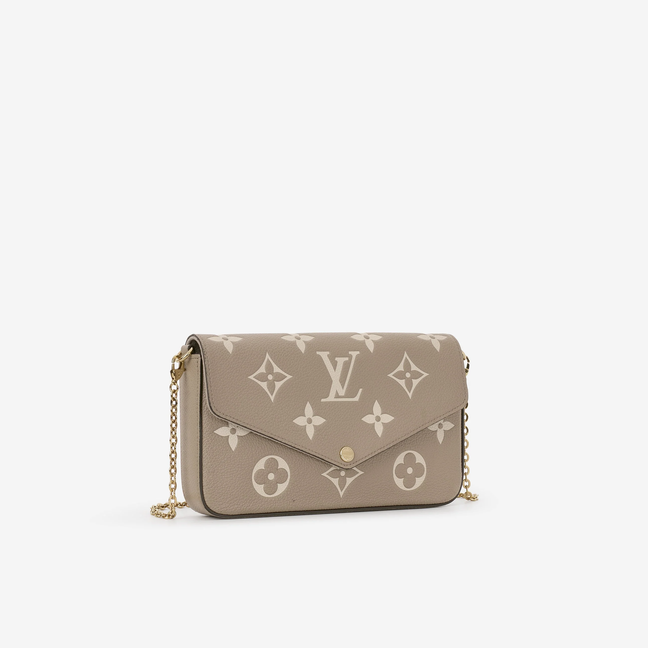 Louis Vuitton - Pochette Felicie - Tourterelle / Cream Empreinte | Gold Hardware - Image 3