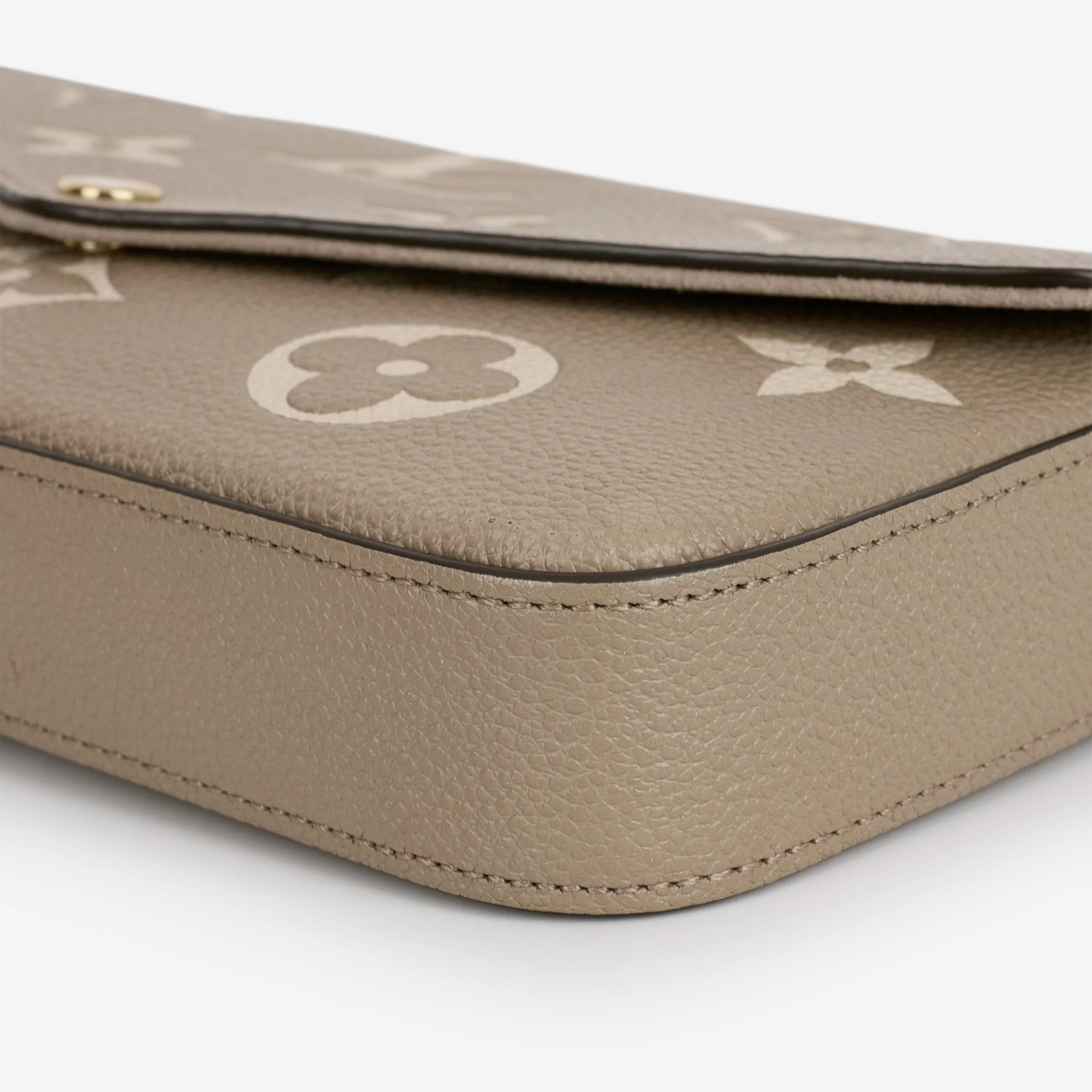 Louis Vuitton - Pochette Felicie - Tourterelle / Cream Empreinte | Gold Hardware - Image 6