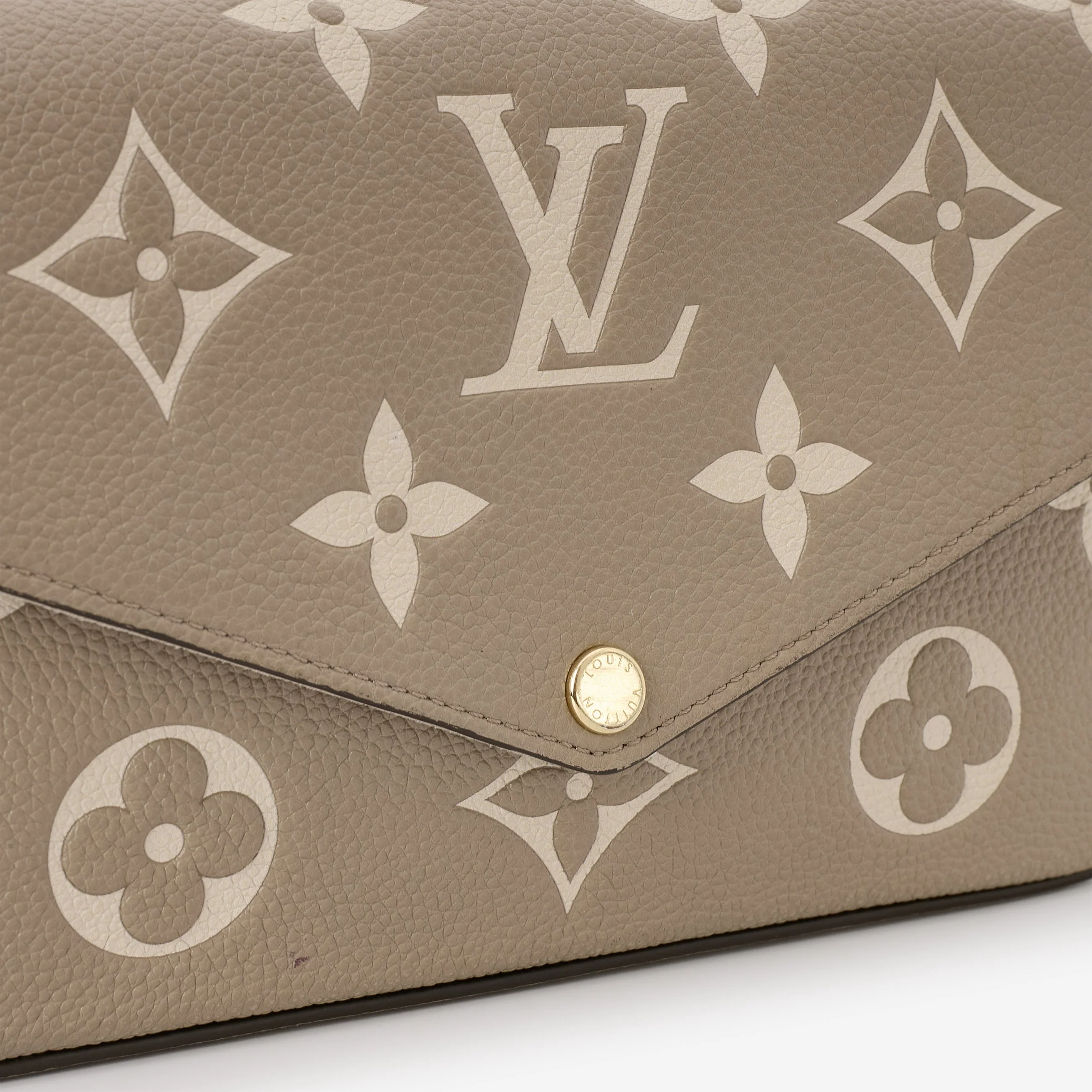 Louis Vuitton - Pochette Felicie - Tourterelle / Cream Empreinte | Gold Hardware - Image 7