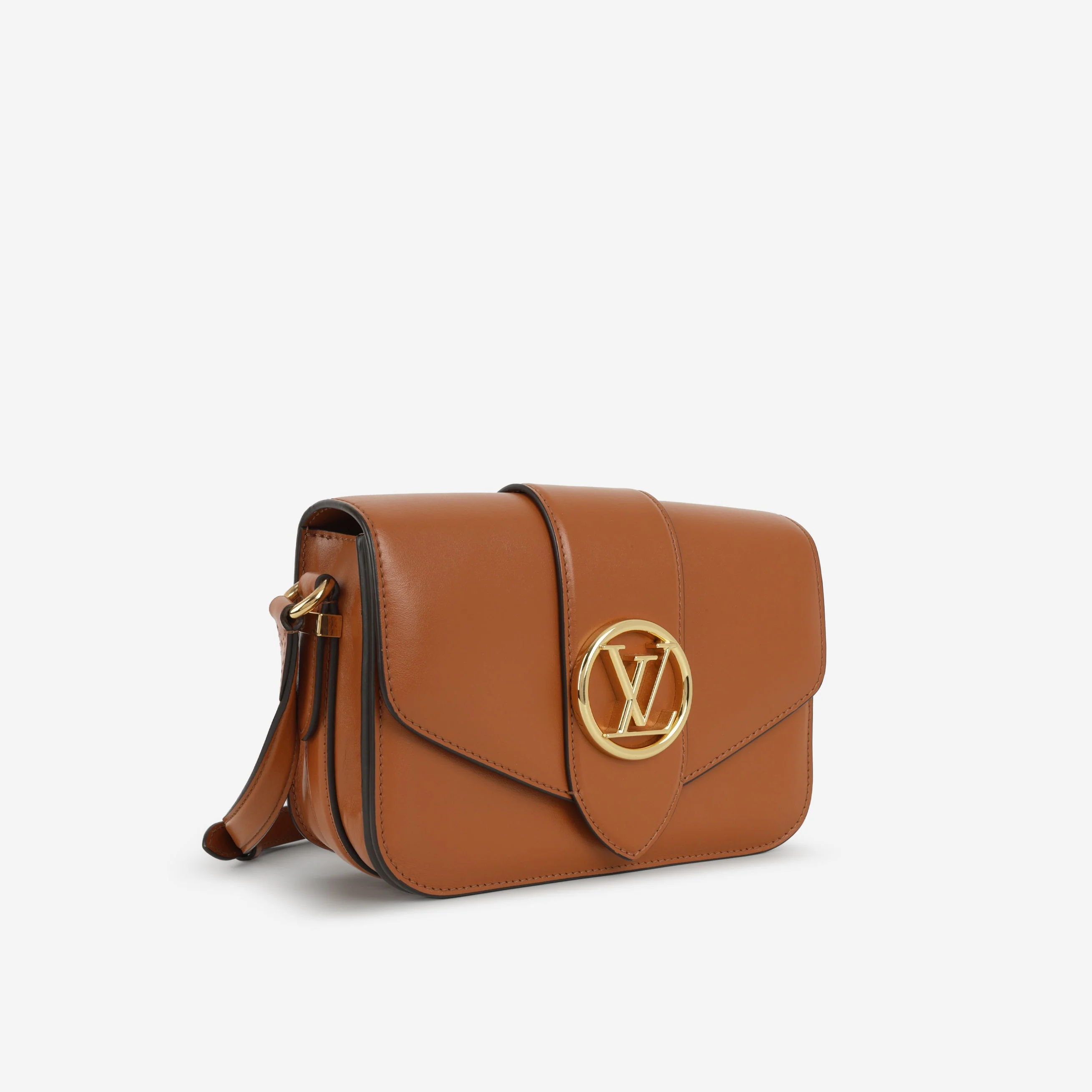 Louis Vuitton Pont 9 Shoulder Bag - Caramel Box Calf | Gold Hardware - Image 2