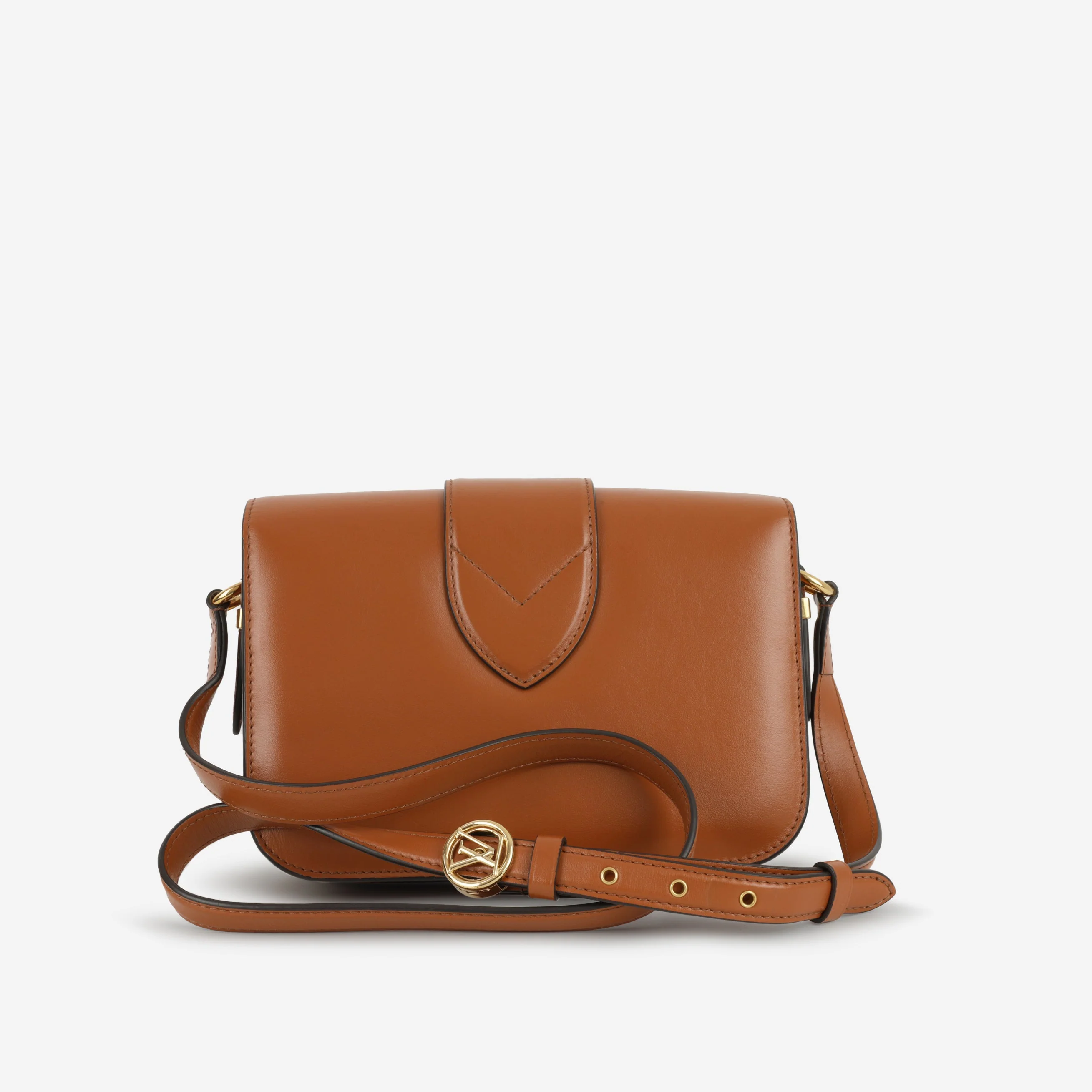 Louis Vuitton Pont 9 Shoulder Bag - Caramel Box Calf | Gold Hardware - Image 3